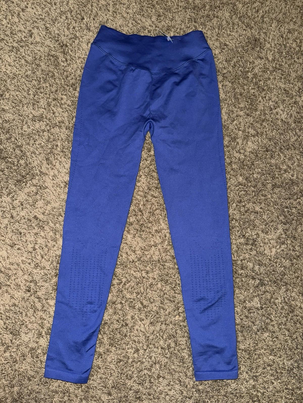 Gymshark Sweat Seamless Leggings Small BLUE High Waisted Workout Athletic NWOT
