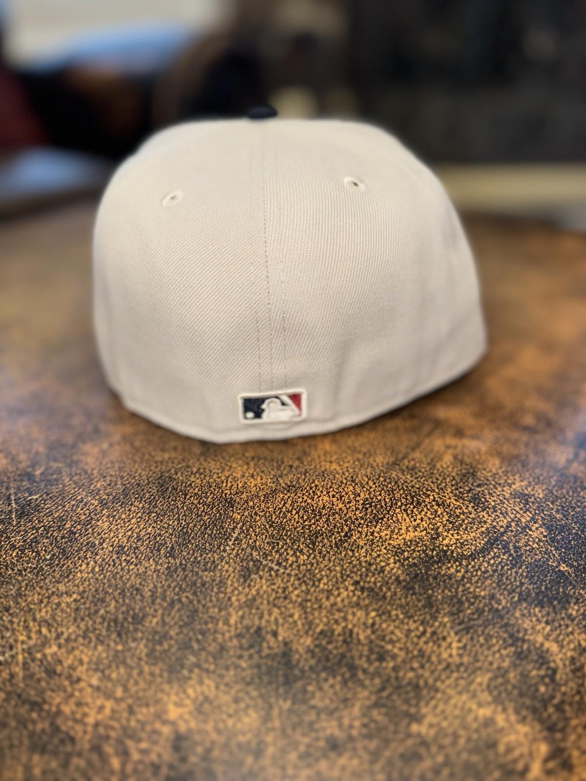 NEW LA Dodgers New Era Khaki/Black Fourth of July 59FIFTY Fitted Hat Size 7
