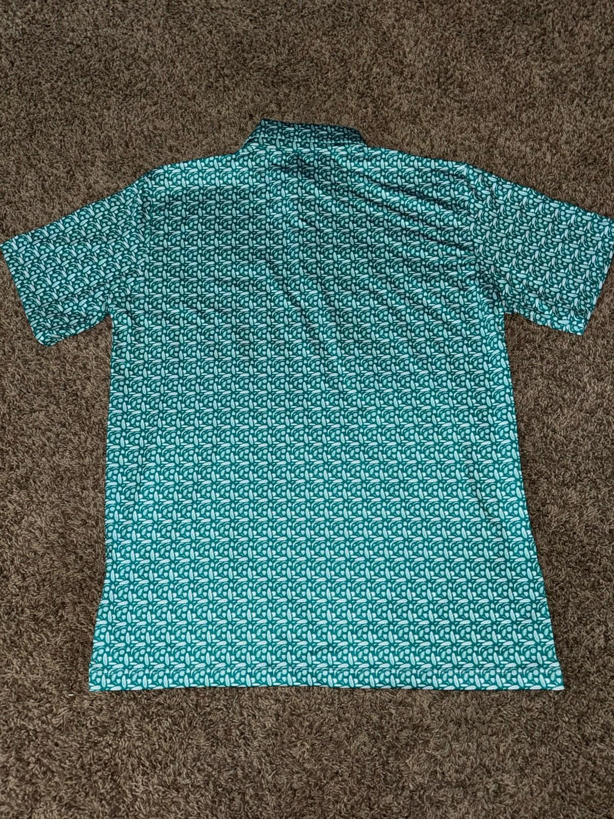 NEW! Bald Head Blues Men's Exotic Leaves Albatross Polo Size L NWT