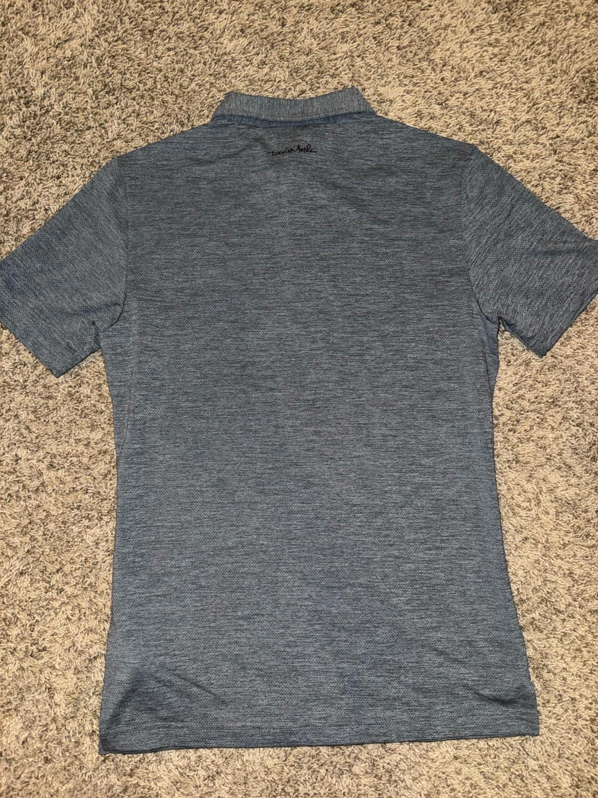 NEW Travis Mathew HEATER PRO golf polo shirt grey SMALL