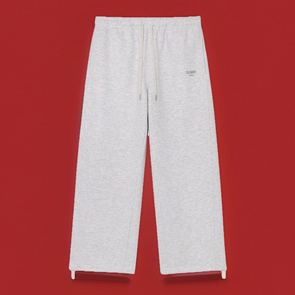 NEW! GLOWNY G DRAWSTRING SWEATPANTS (GRAY) Wide Leg Street Wear NWT