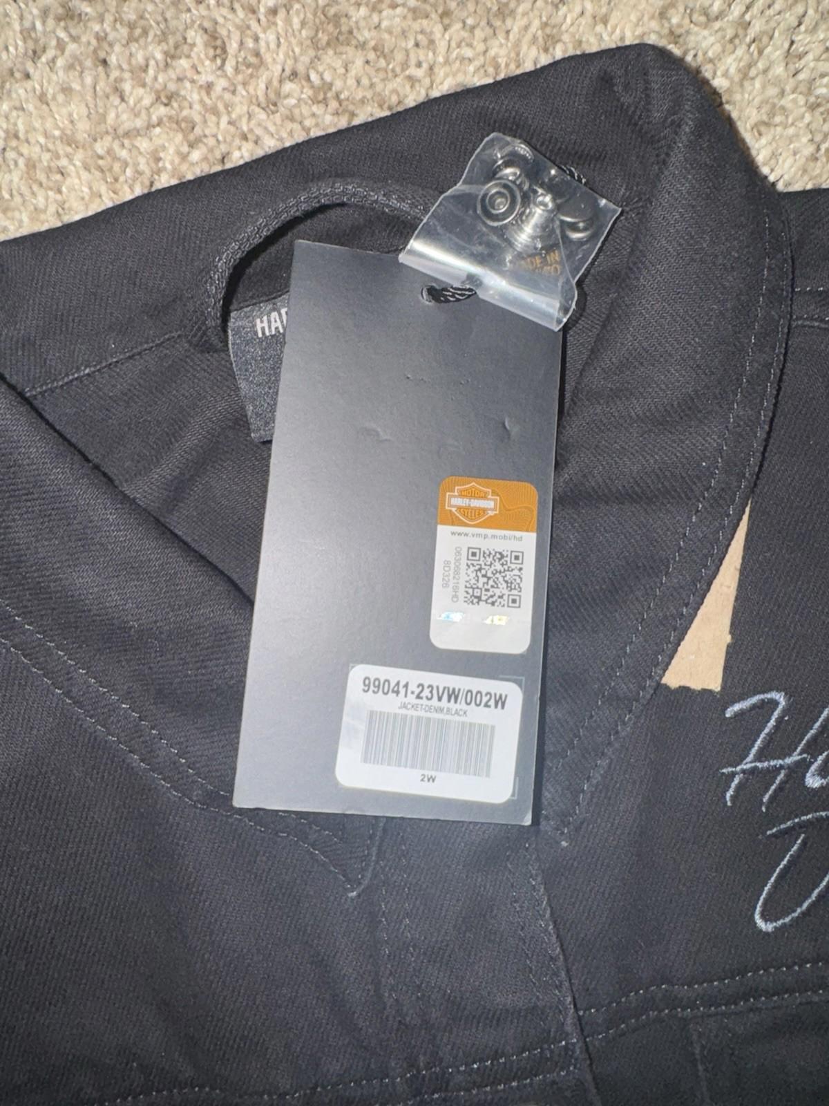 Harley-Davidson Denim Jean  Jacket/coat "Essential Bar & Shield Sz-2W 99041-23VW