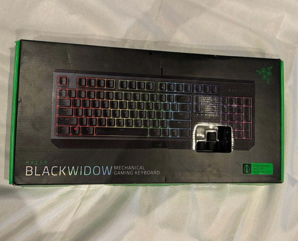 Razer BlackWidow Chroma V2 Mechanical Green Switch Gaming Keyboard - Black...