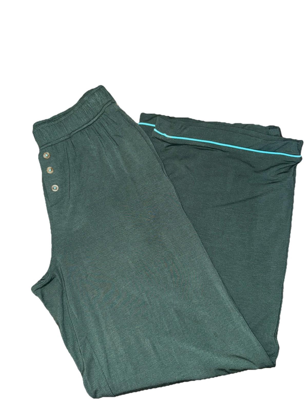NWOT Anthropologie Briar Piped Wide-Leg Sleep Pants Pajama Lounge Pjs XXS New