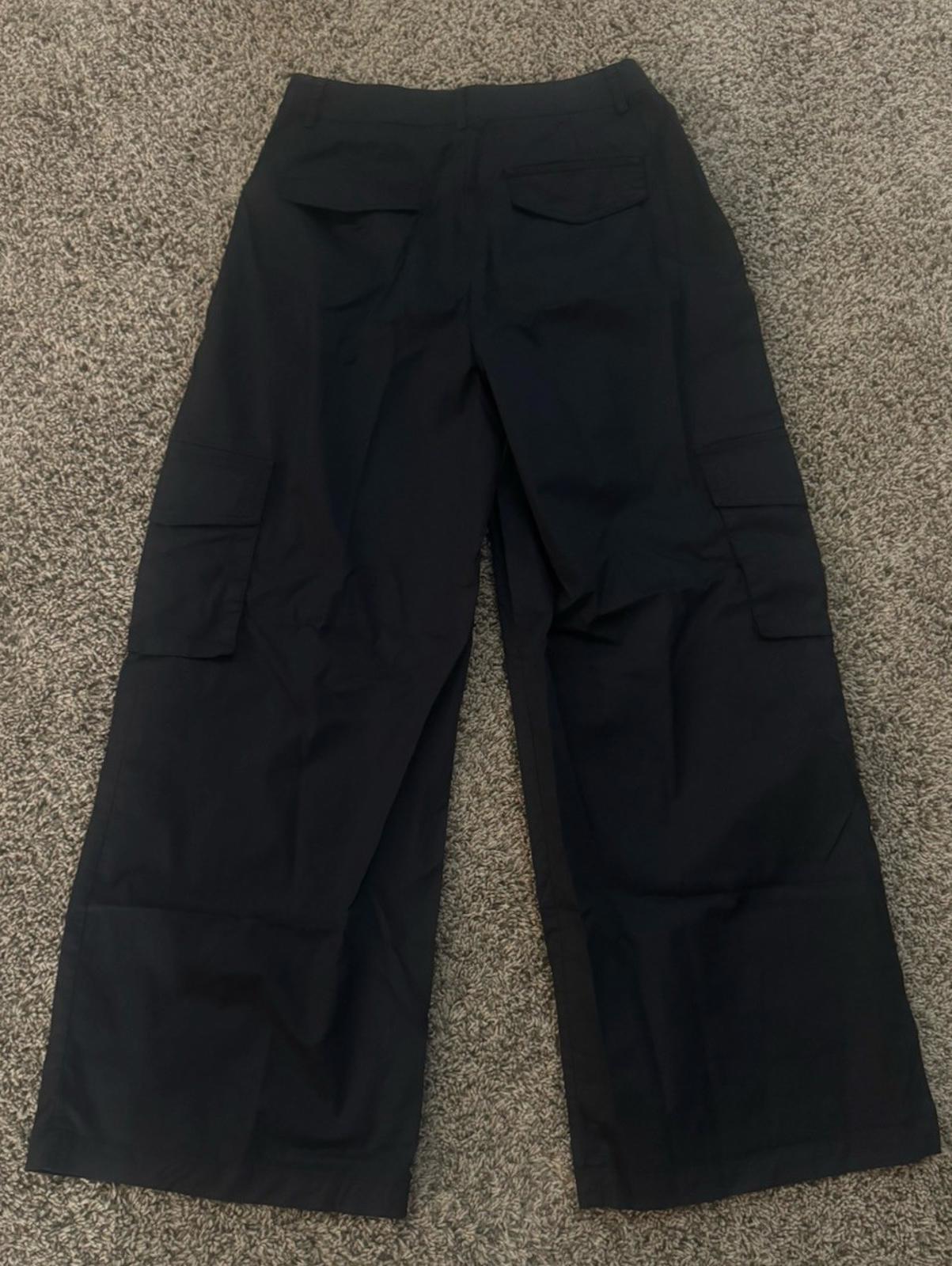Moon River Wide Leg Pleated Cargo Trousers From Urban Outfitters.  Medium