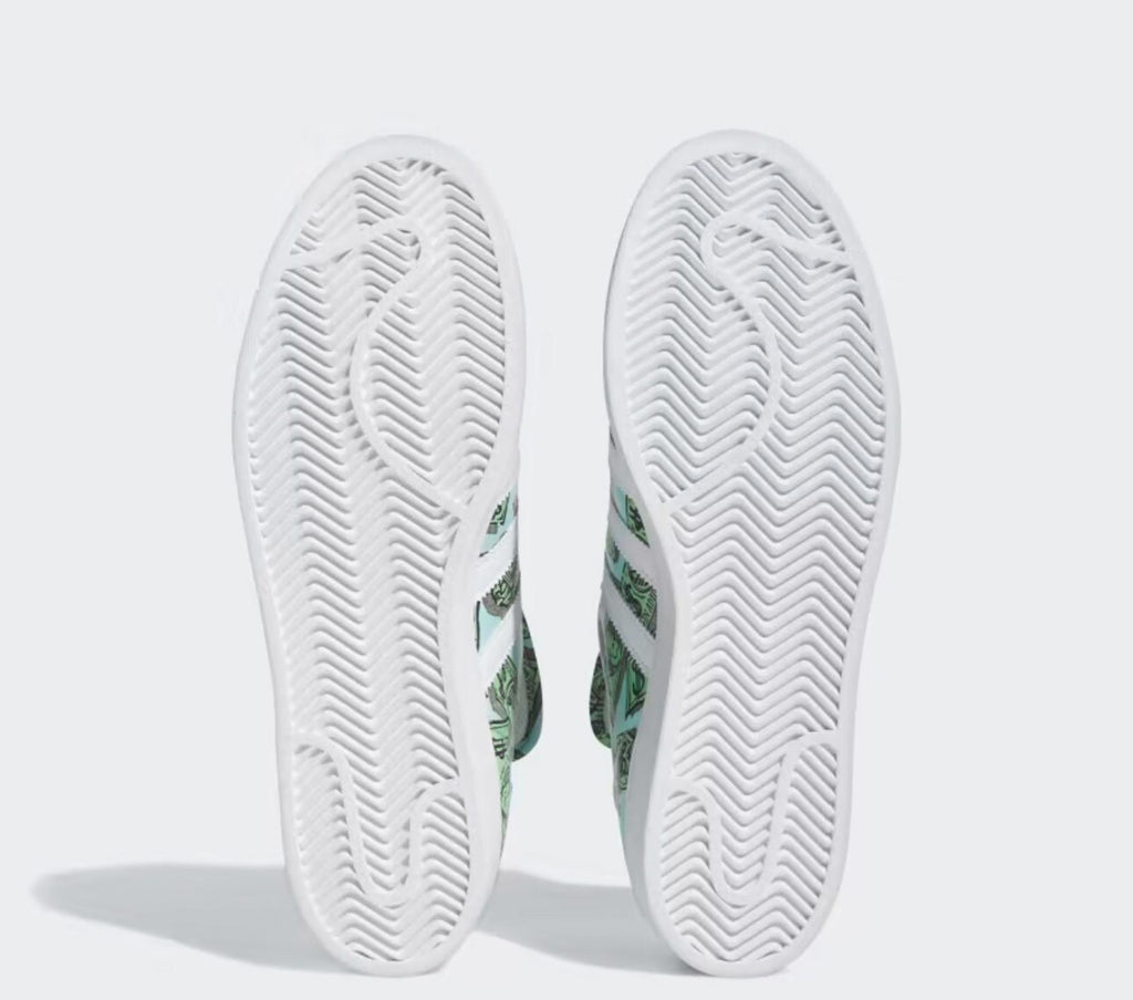 Adidas Jeremy Scott Superstar Money Print Shoe's Green Men's size 10.5, 11