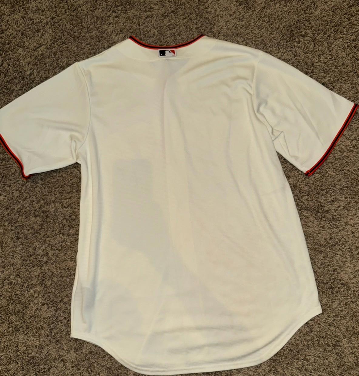 San Francisco Giants Blank Jersey MLB Home Men's Med Cream NWT