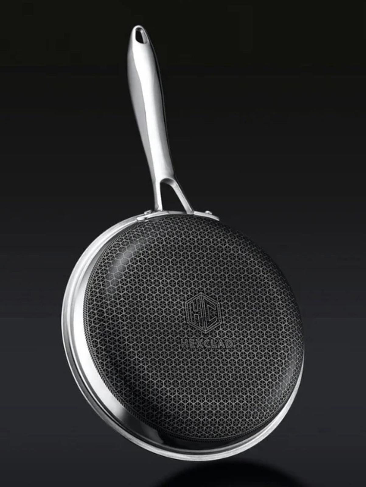 HexClad Hybrid Nonstick 8-Inch Frying Pan with Tempered Glass Lid - $149 MSRP