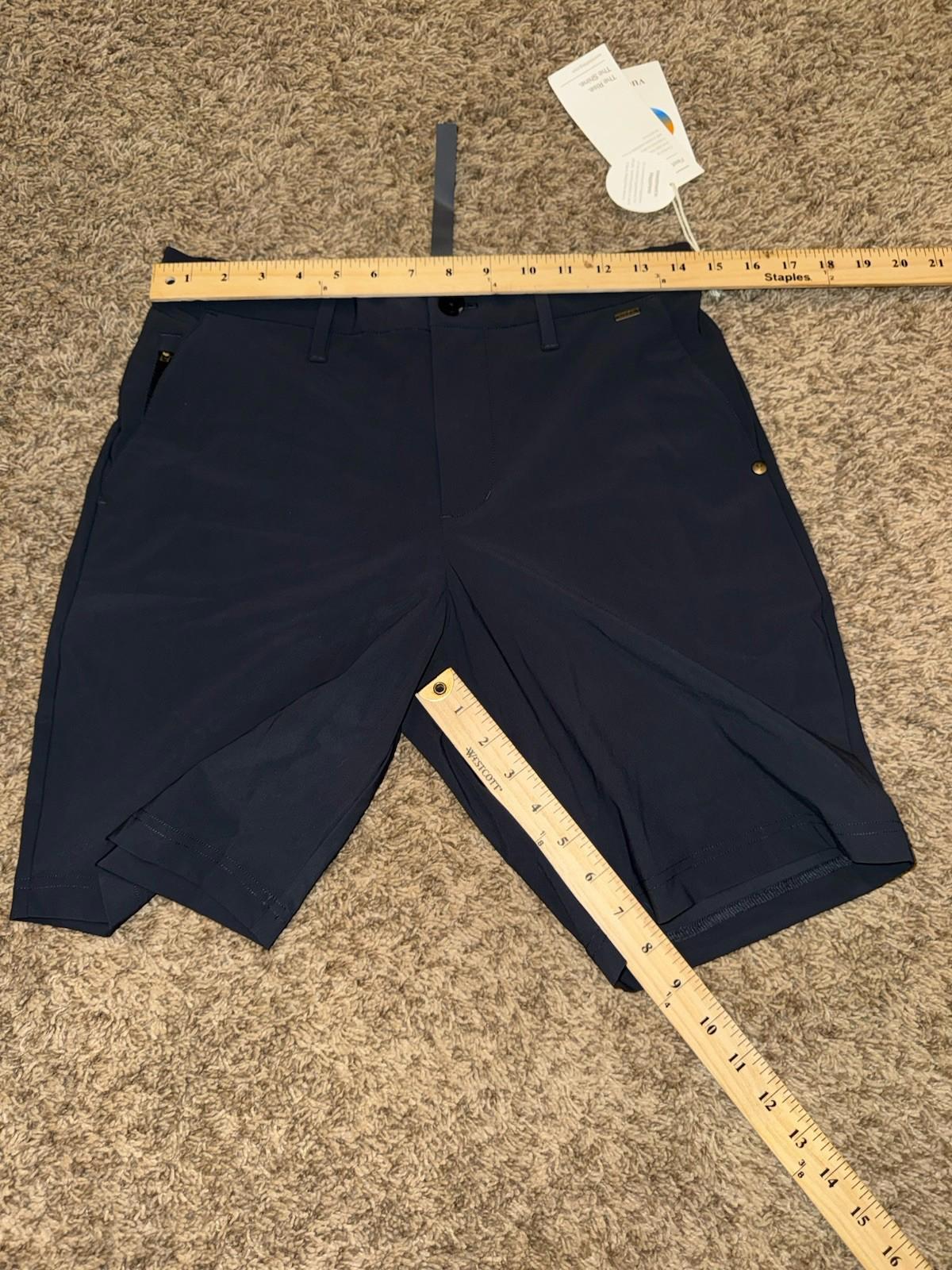 NEW VUORI Fleet Chino Shorts Men's Size 28 Charcoal  NWT