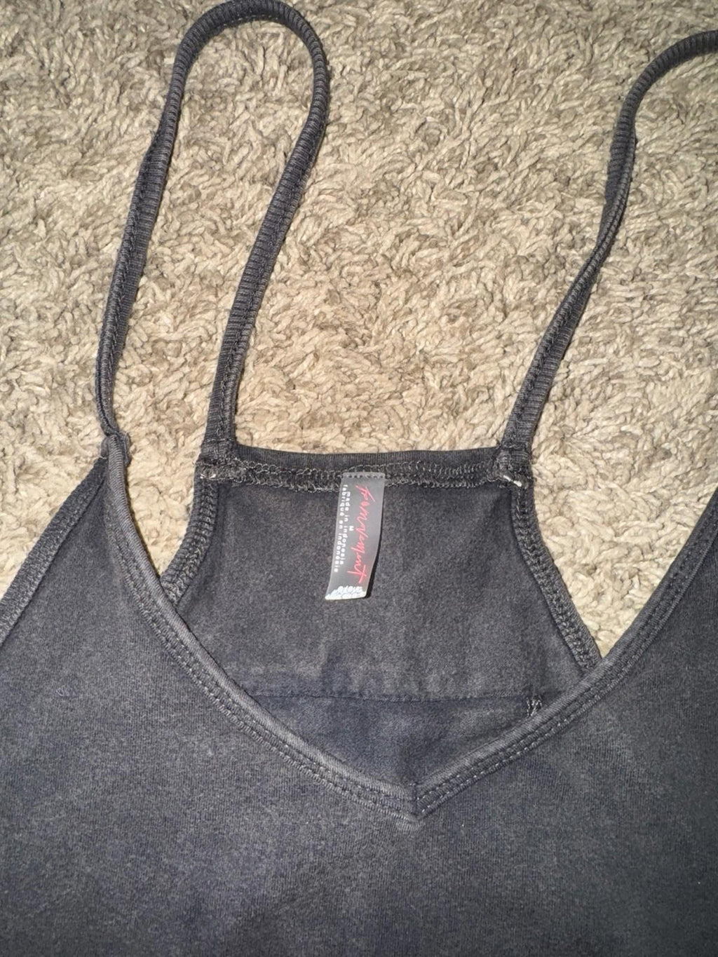 NEW Free People Movement Med. Oversized Hot Shot Romper Washed Black Yoga Active
