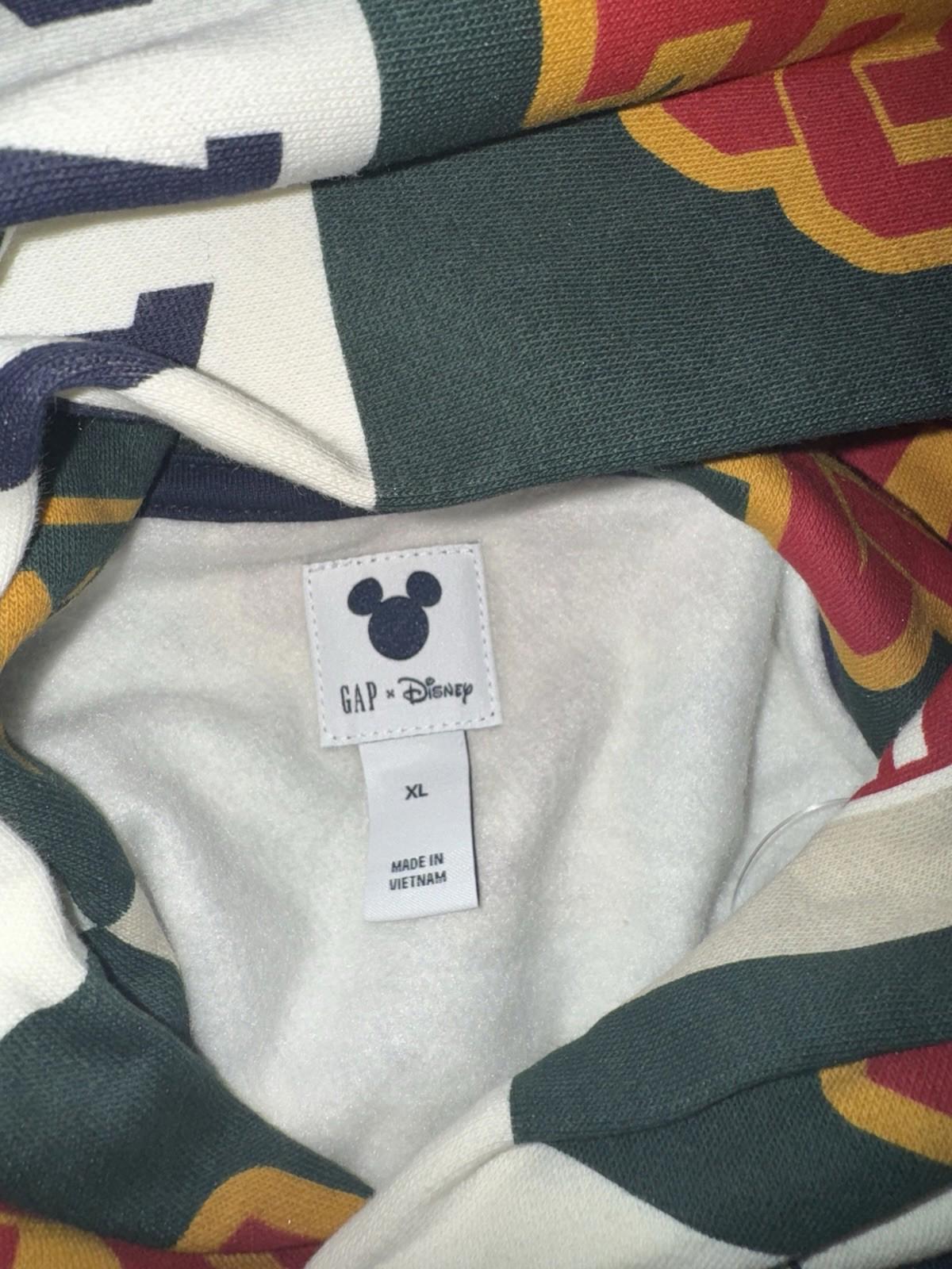 NEW! Gap Disney Mickey Mouse Logo Hoodie  Long Sleeve Pullover Hooded XL Kids