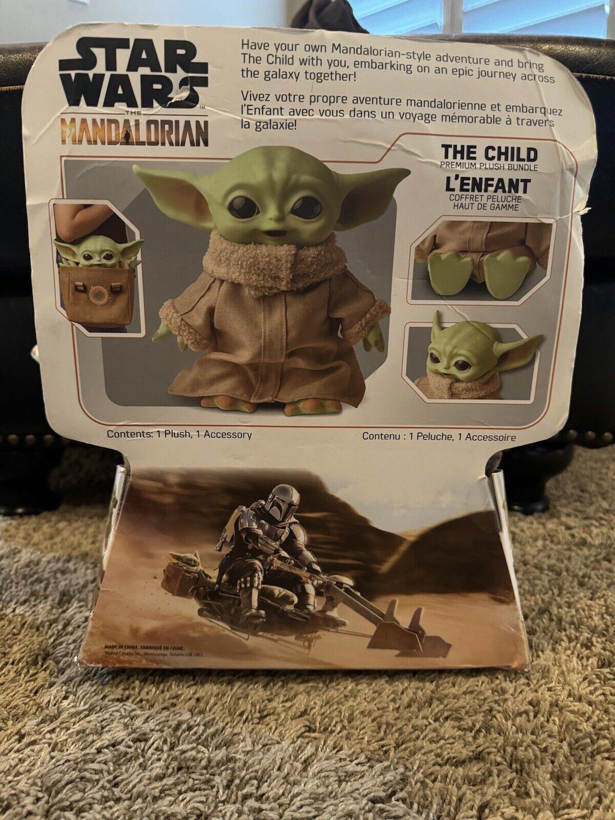 Baby Yoda 11.5" Star Wars Mandalorian Child Grogu Talkin bag