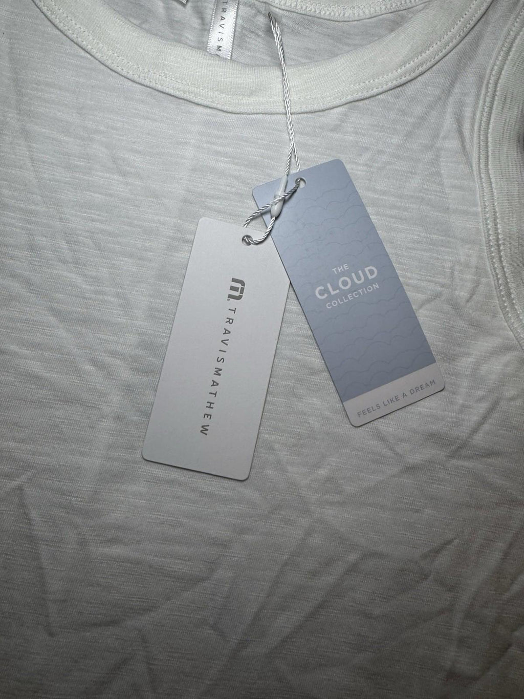 NEW Travis Mathew Women's Small White Cloud Tank NWT