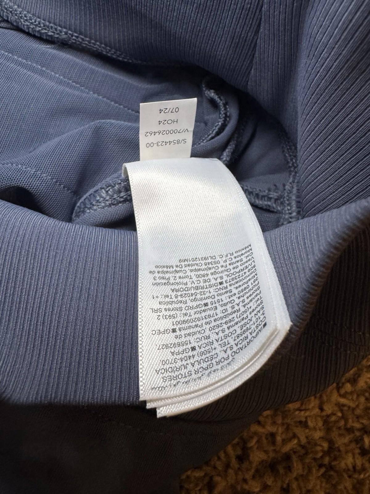 Athleta size XXS Venice Jogger Side Piping Granite Blue/White Stripe #854423 NEW
