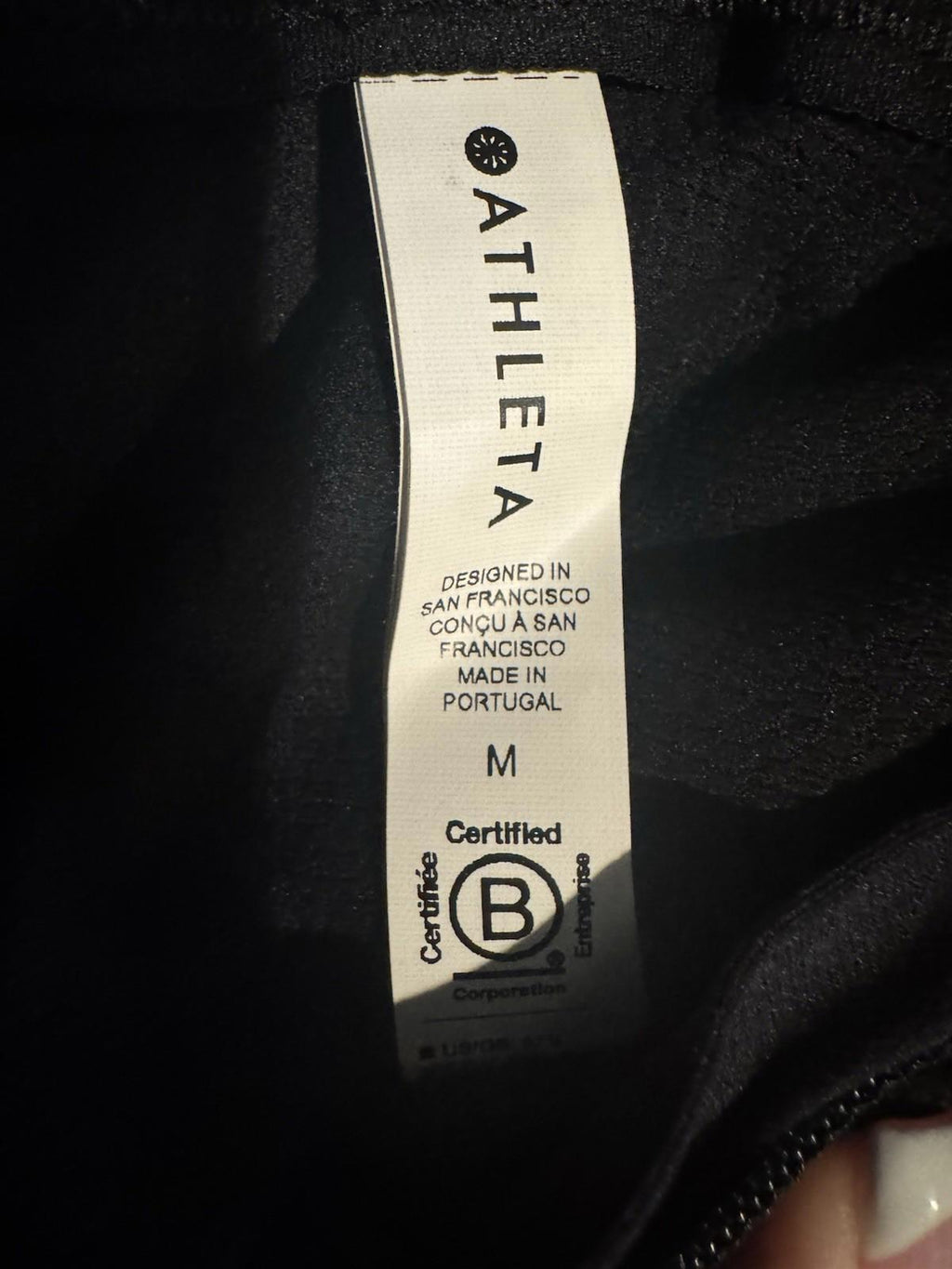 ATHLETA Momentum Seamless Half Zip Top  | Black Medium #981529 NEW