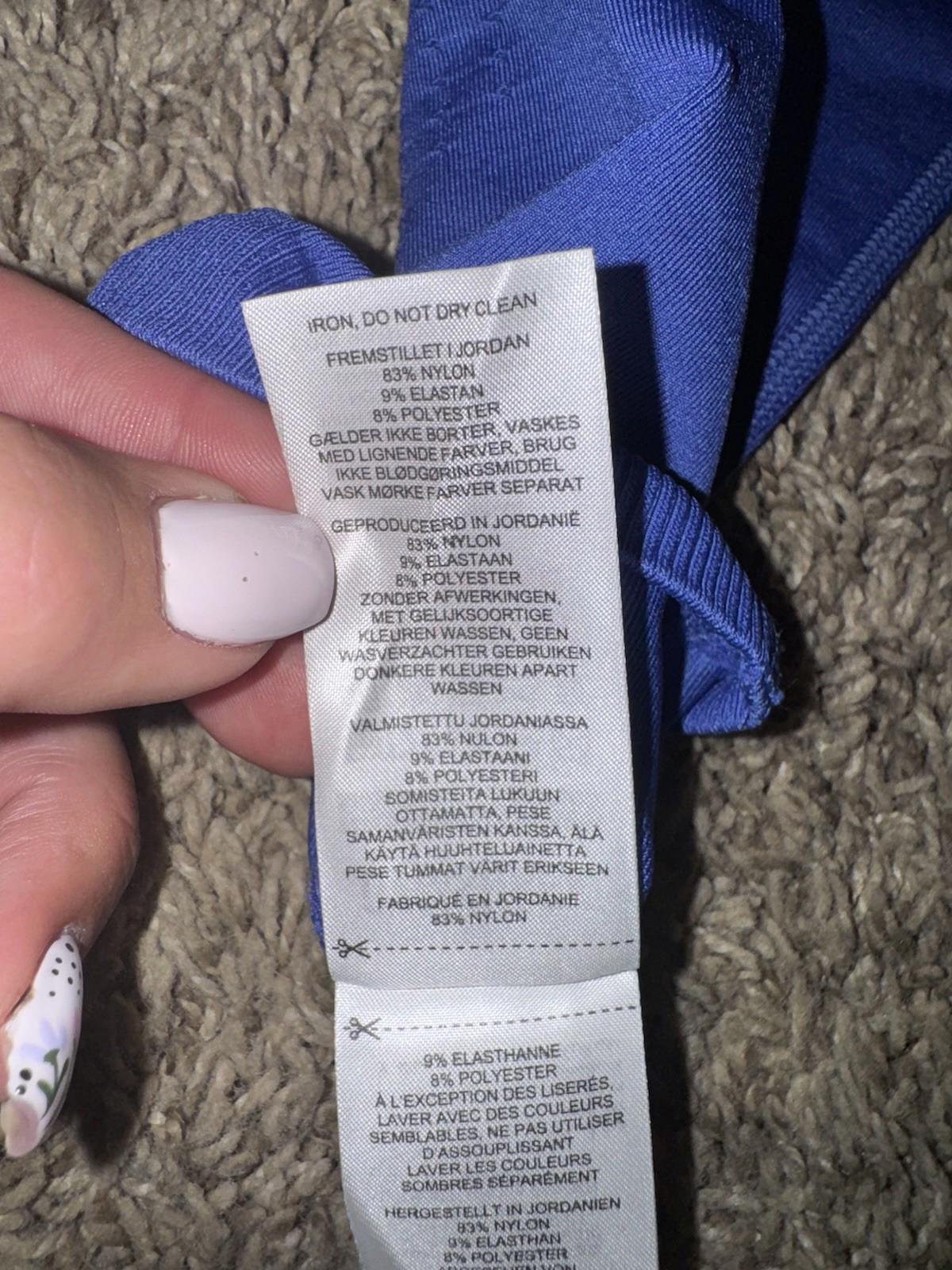 Gymshark Sweat Seamless Leggings Small BLUE High Waisted Workout Athletic NWOT