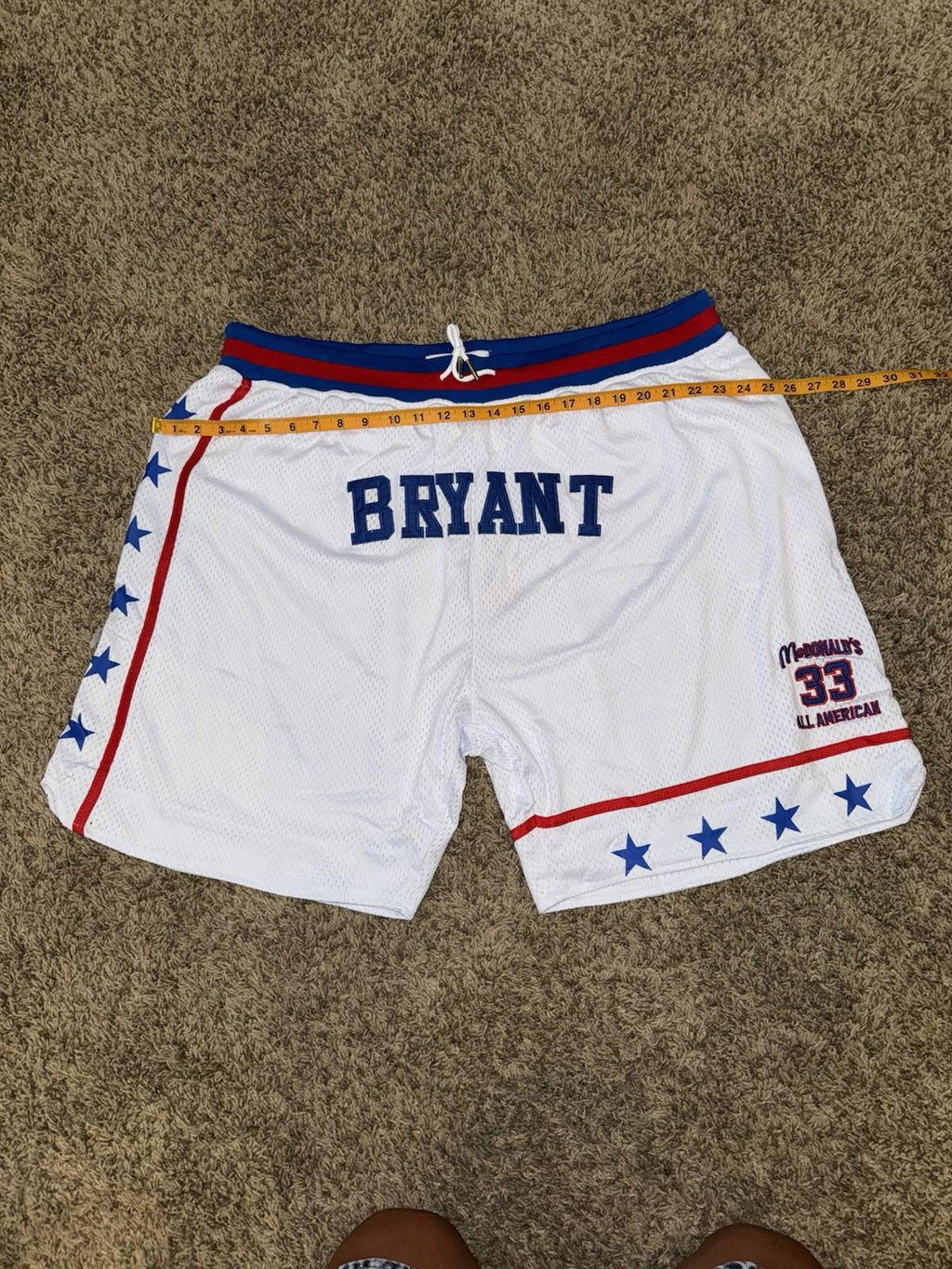 NEW! Kobe Bryant McDonalds All American Basketball Shorts-White 5XL NWT RARE