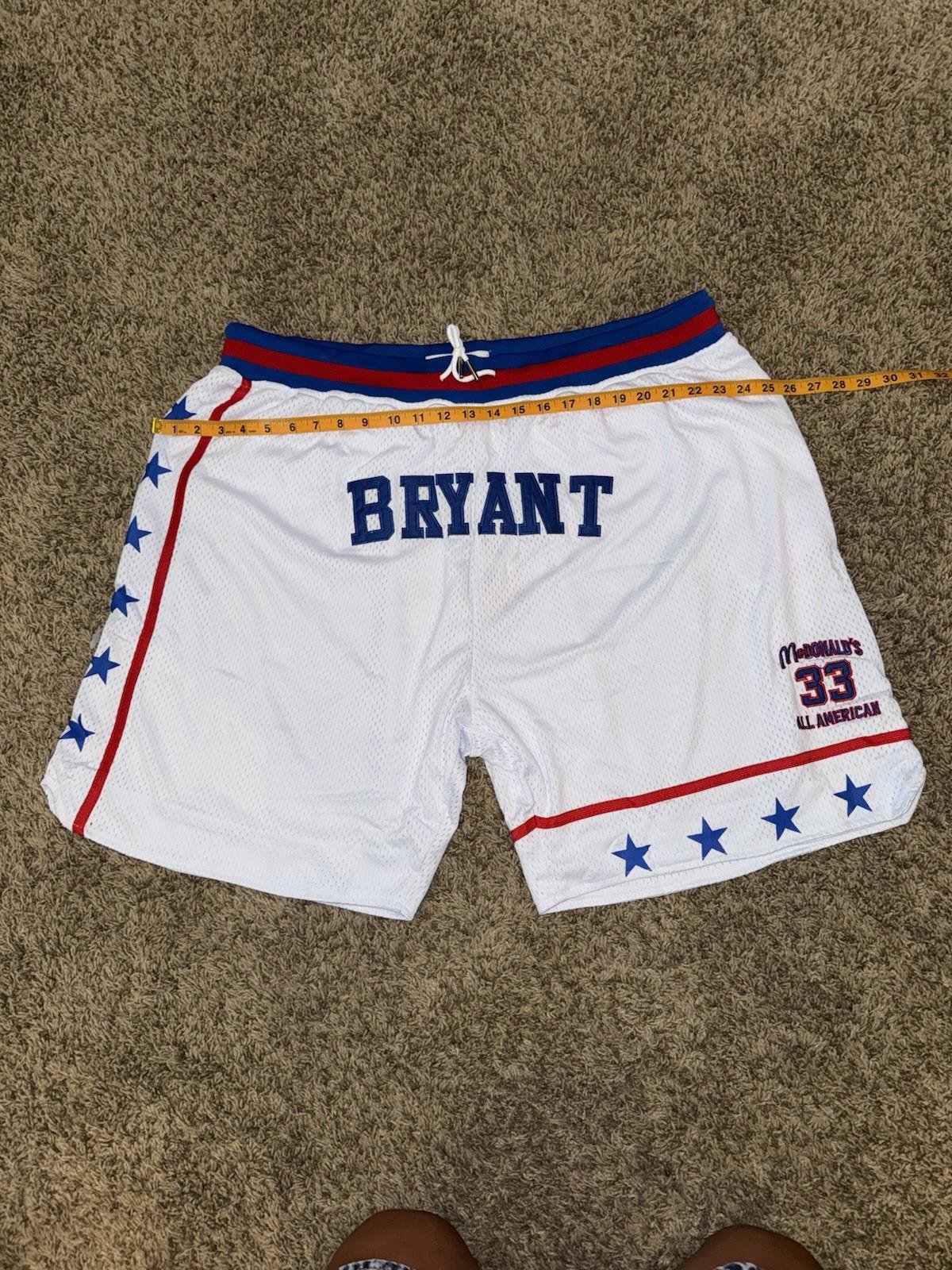 NEW! Kobe Bryant McDonalds All American Basketball Shorts-White 5XL NWT RARE