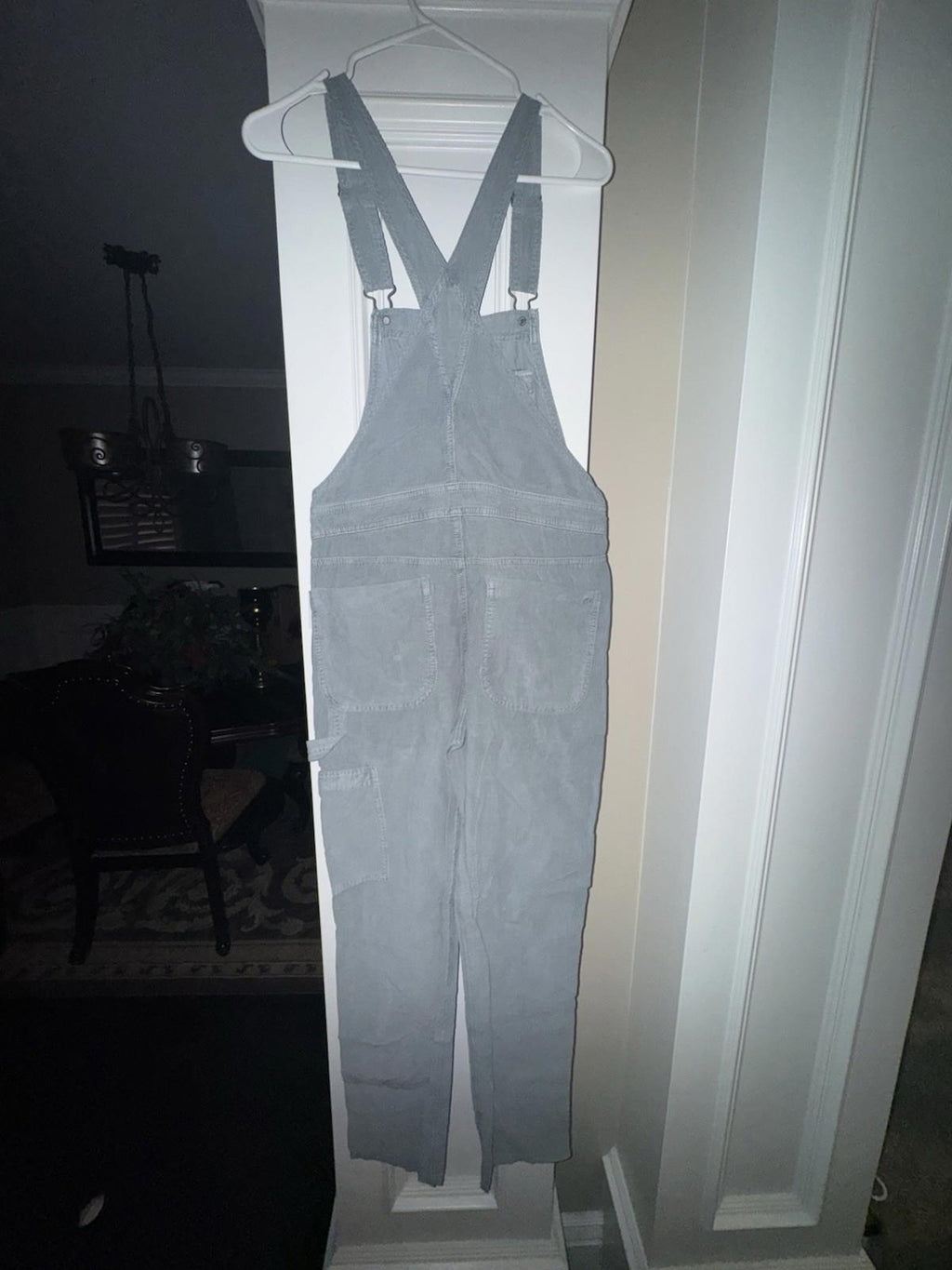 American Eagle Light green  Corduroy Overalls Womens Size XS NEW