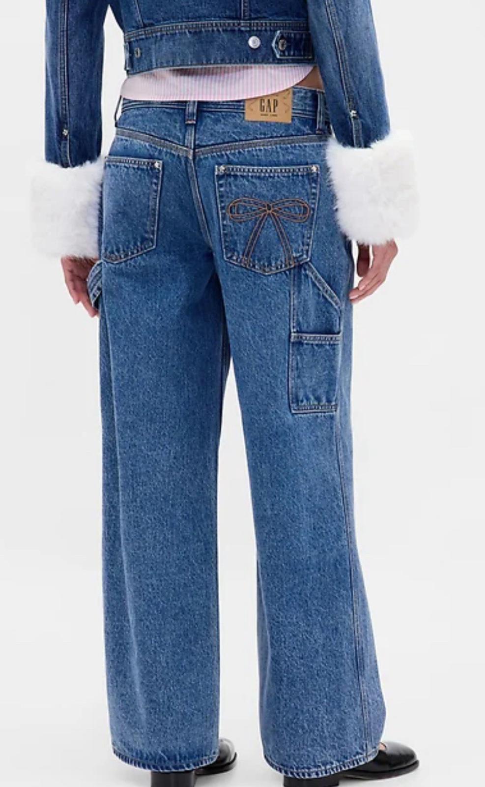 NWT SZ 29/8 Gap × Sandy Liang Low Rise ‘90s Loose Carpenter Jeans RARE! Sold out