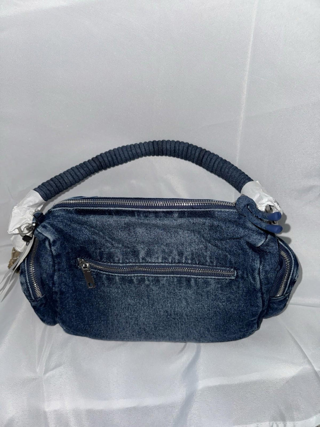 NEW! Desigual Denim zip-fastening tote bag
