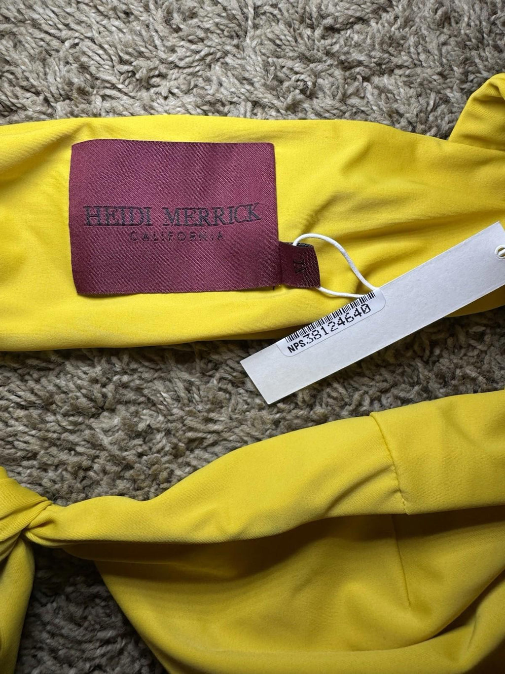 Heidi Merrick Terry Top Yellow Fin: XL NWT, NEW! MSRP $125