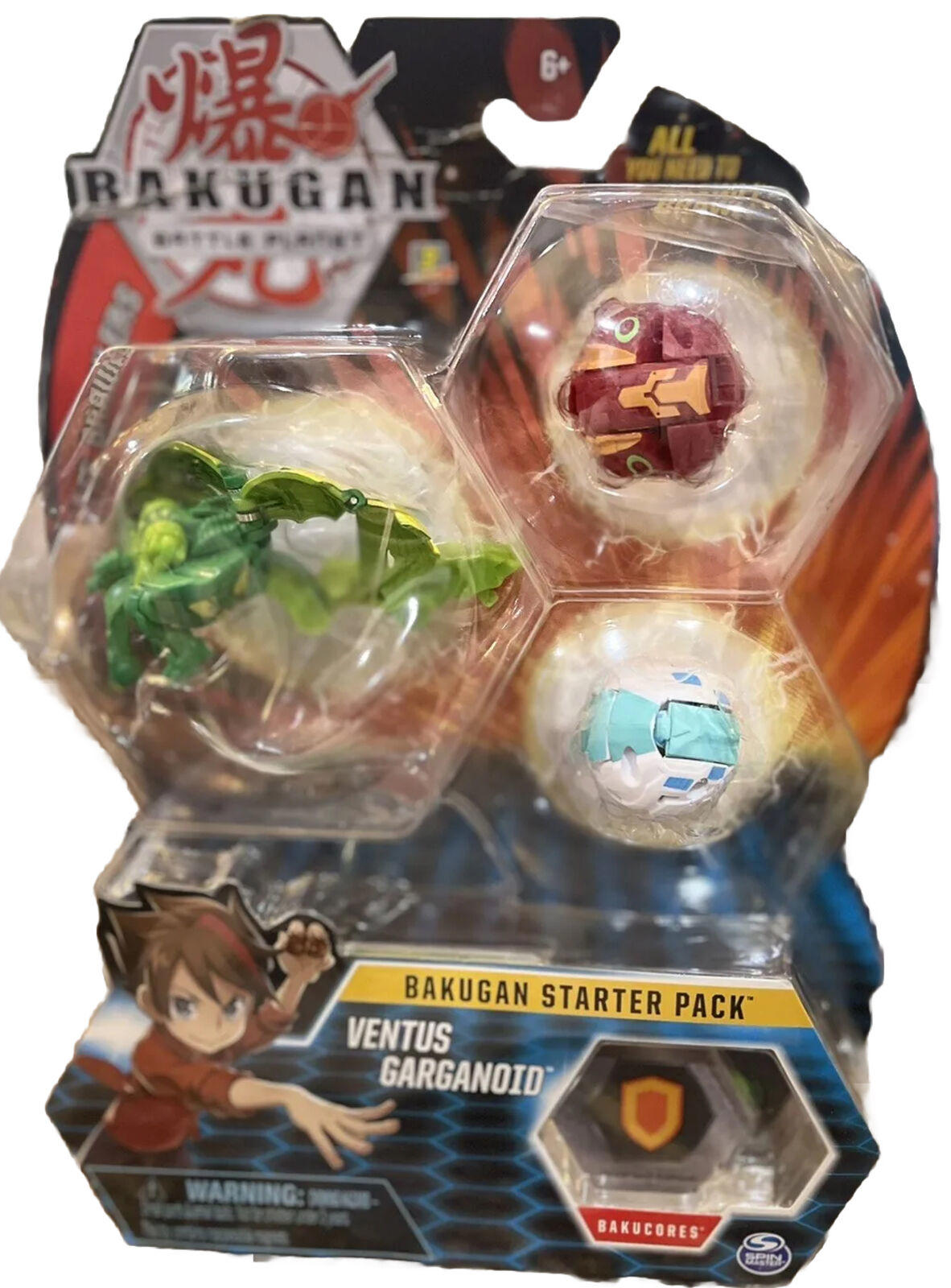 Bakugan Battle Planet Ventus Garganoid NEW SEALED RARE