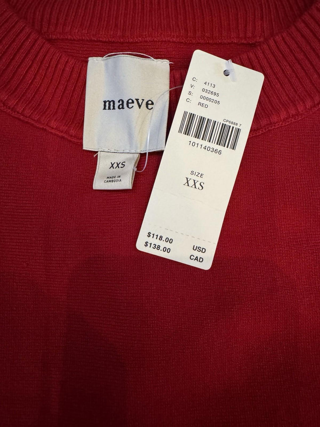 New MAEVE By Anthropologie Women’s XXS Maeve Knit Muscle Tank Top