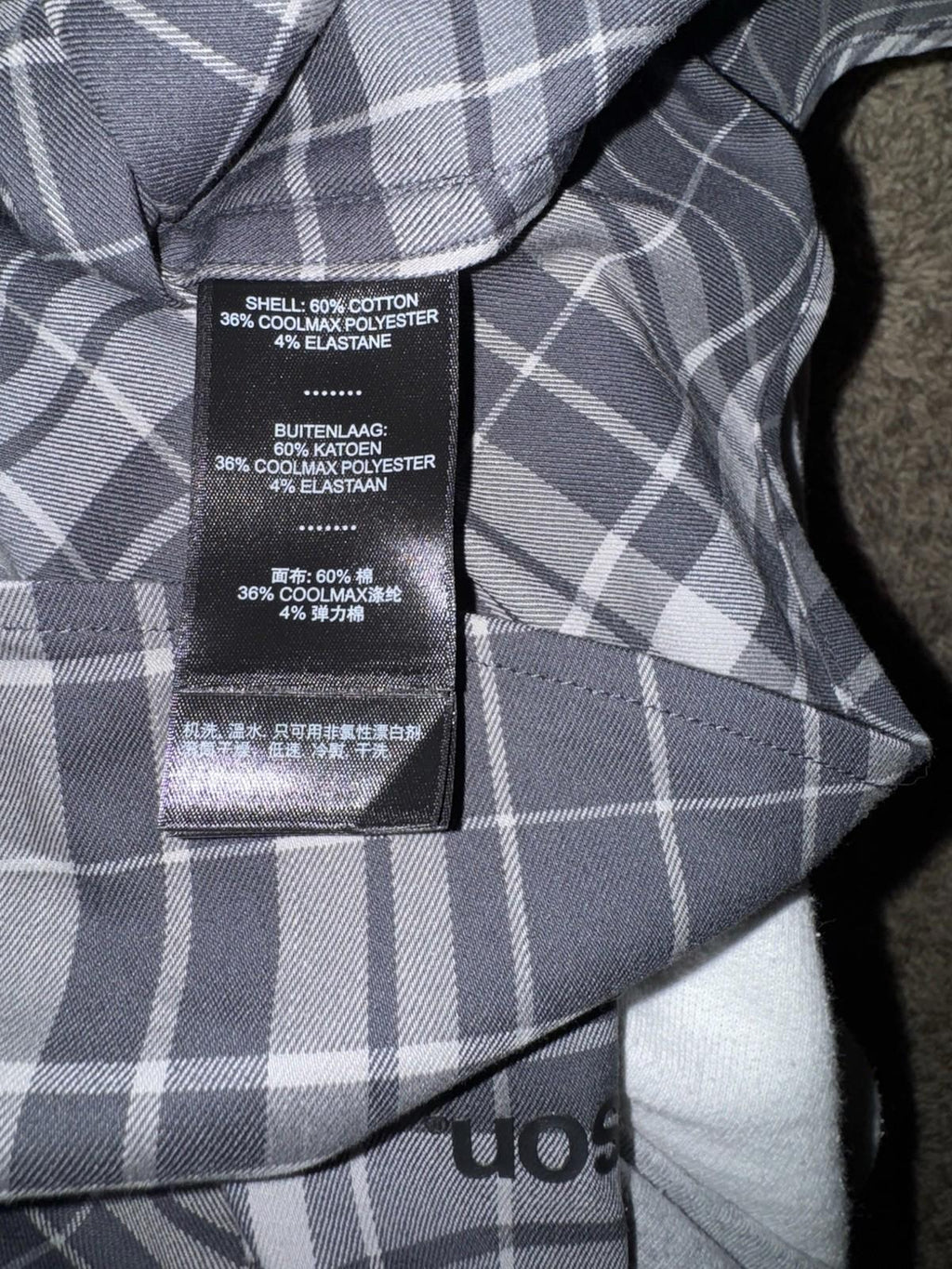 HARLEY DAVIDSON H-D TECH Coolmax Plaid Short Sleeve Shirt - Ghost Gray & Asphalt