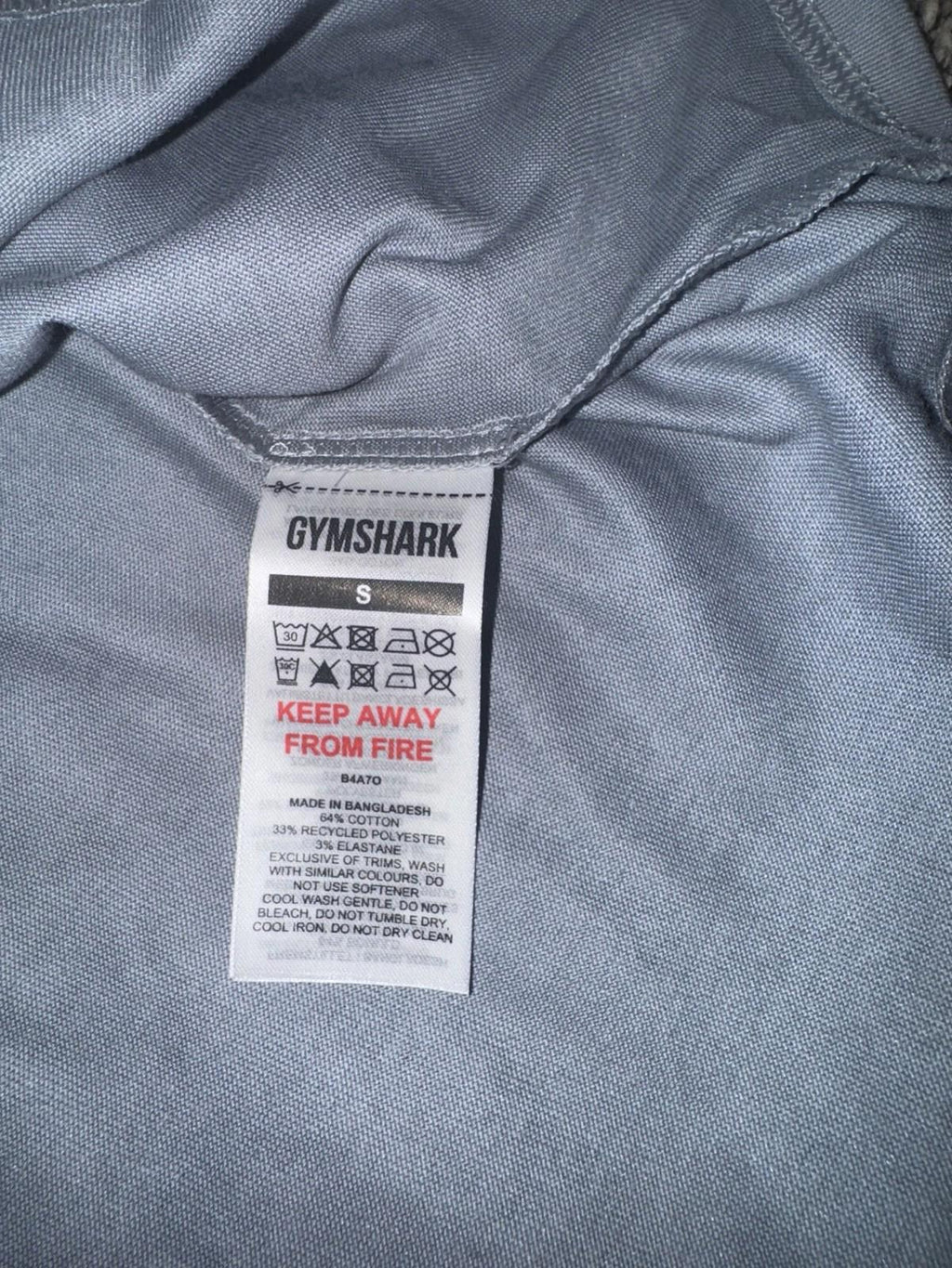 NWOT Gymshark SMALL T-Shirt LIGHT BLUE NEW