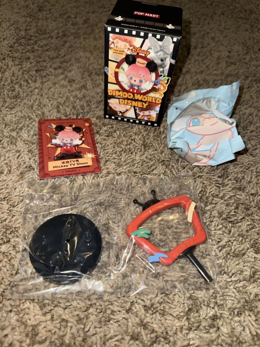 POP MART Dimoo World DIMOO x Disney Series Figure MICKEY TV SHOW