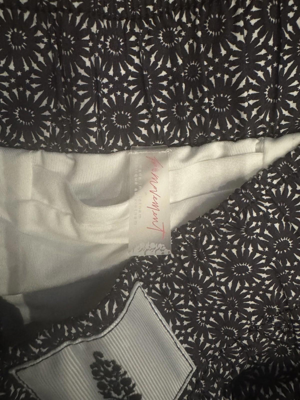 FP Movement Women's Varsity Blues Printed Shorts Starburst Geo NWT Small