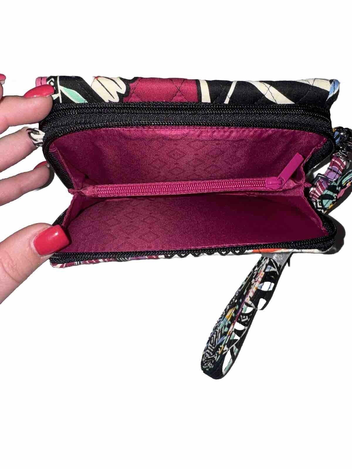 RARE Vera Bradley Kauai Floral RFID 3-in-1 Crossbody Bag Zip  Snap Wristlet NWT