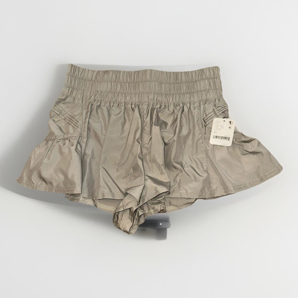 NEW! Free People Movement Get Your Flirt On Shorts Sz XS SAGE STONE COLOR.
