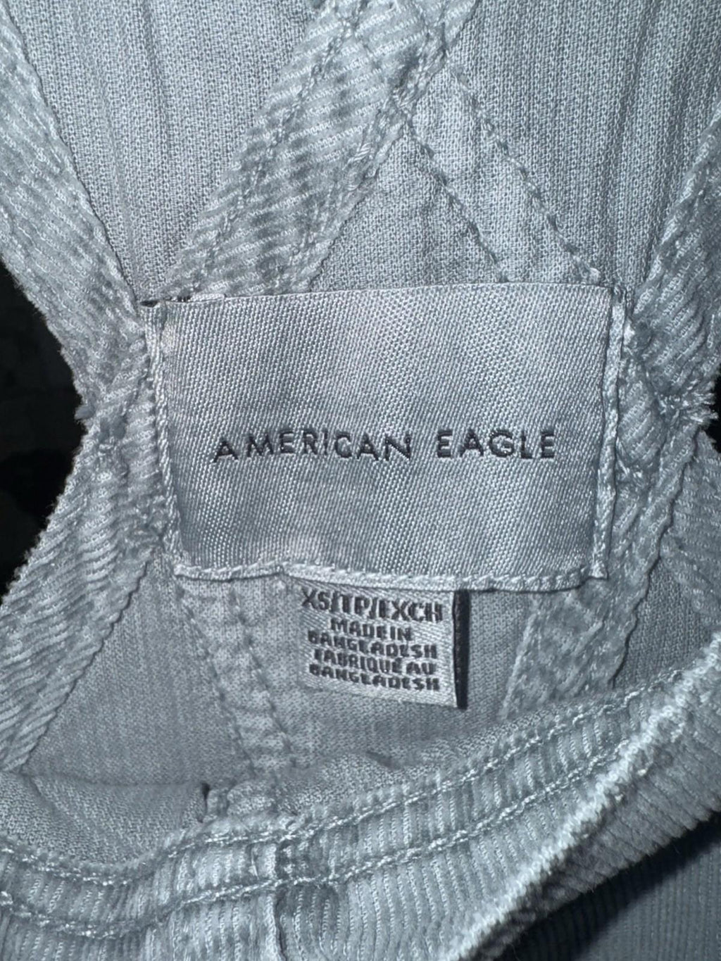 American Eagle Light green  Corduroy Overalls Womens Size XS NEW