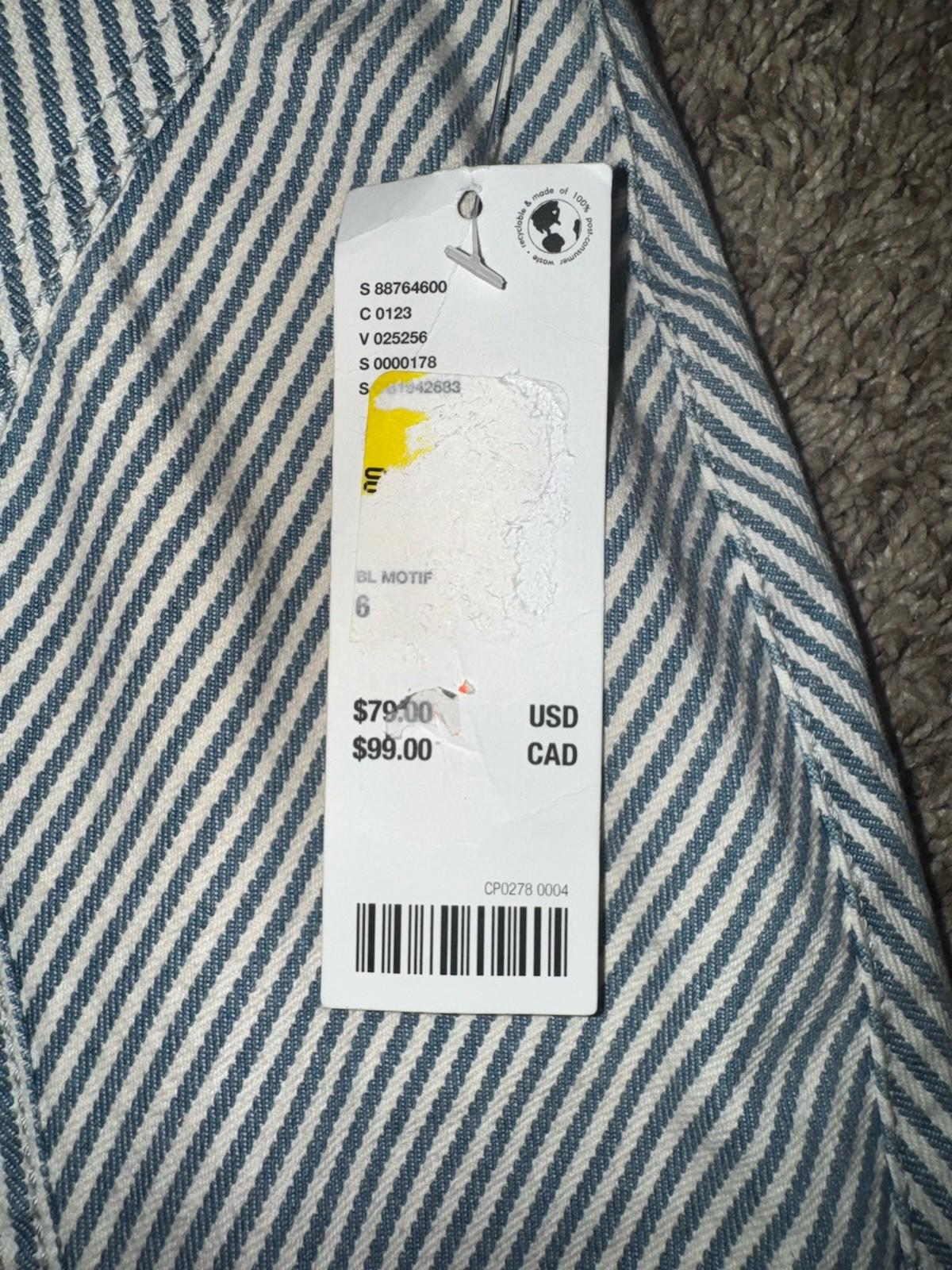 Urban Outfitters Silence + Noise Toni Moto Flare Pants Railroad Stripe NWT 6