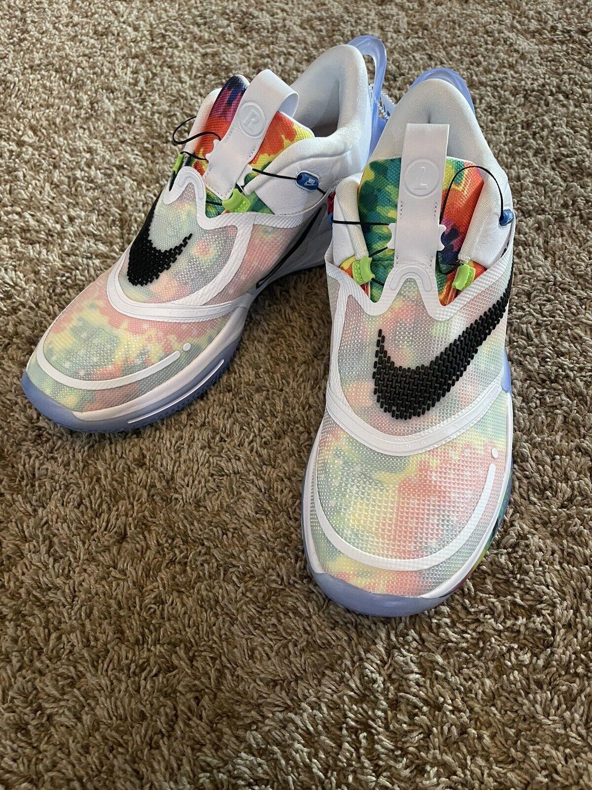 Sz 14 Nike Adapt BB 2.0 TieDye Auto Lace tighten USB Charger