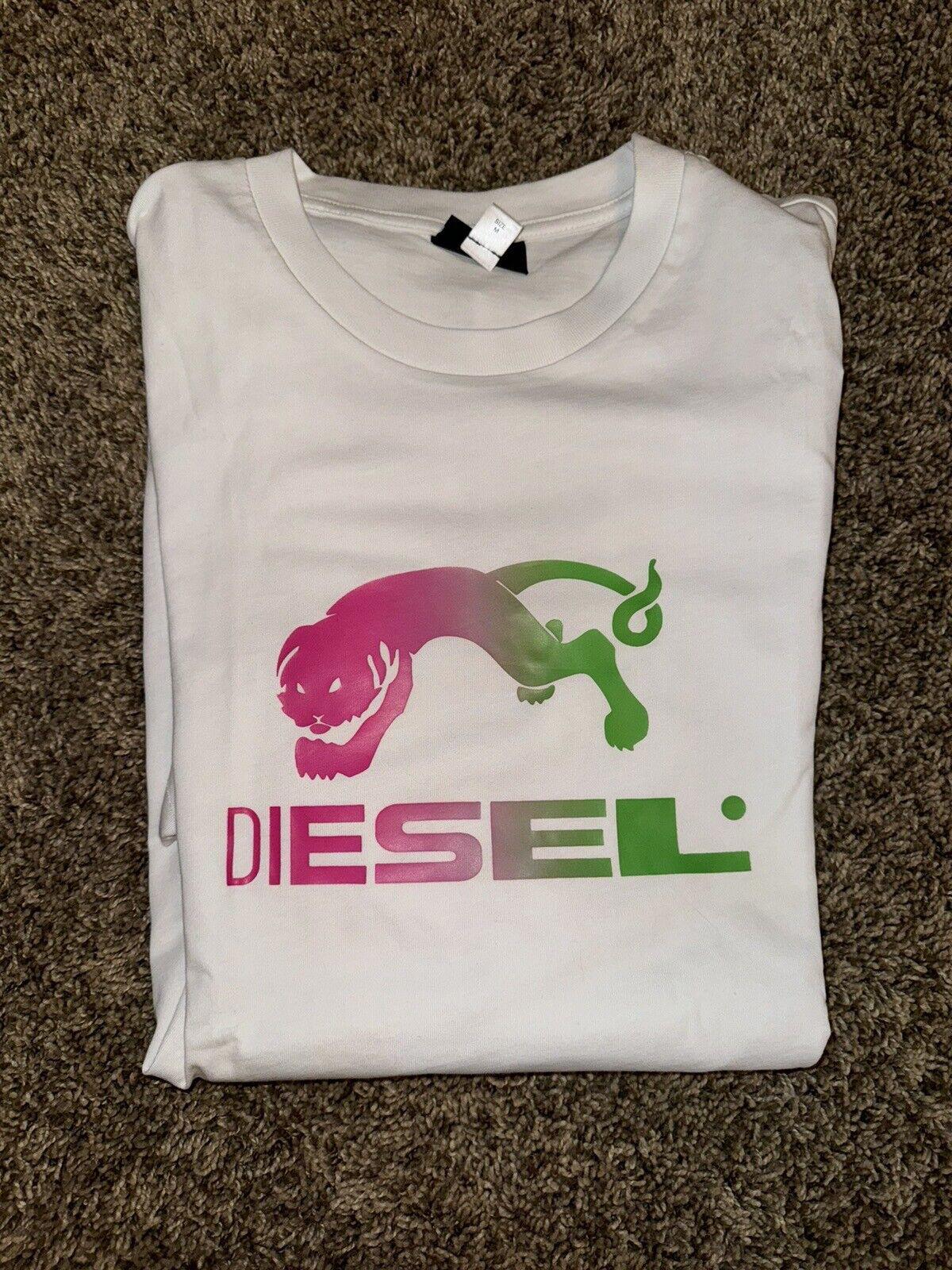 Diesel Slim Fit Crew Round Neck Organic Logo T-Shirt Med