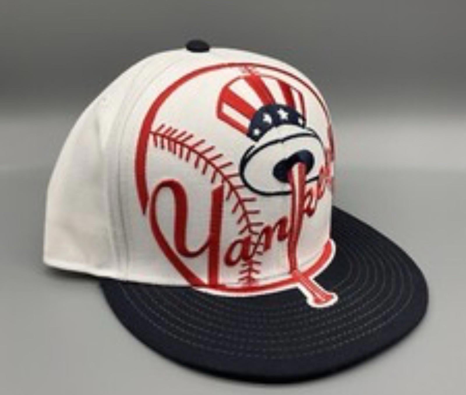 New Era 9fifty White New York Yankees Hat Cap Big Logo Embroidered Logo SnapBack