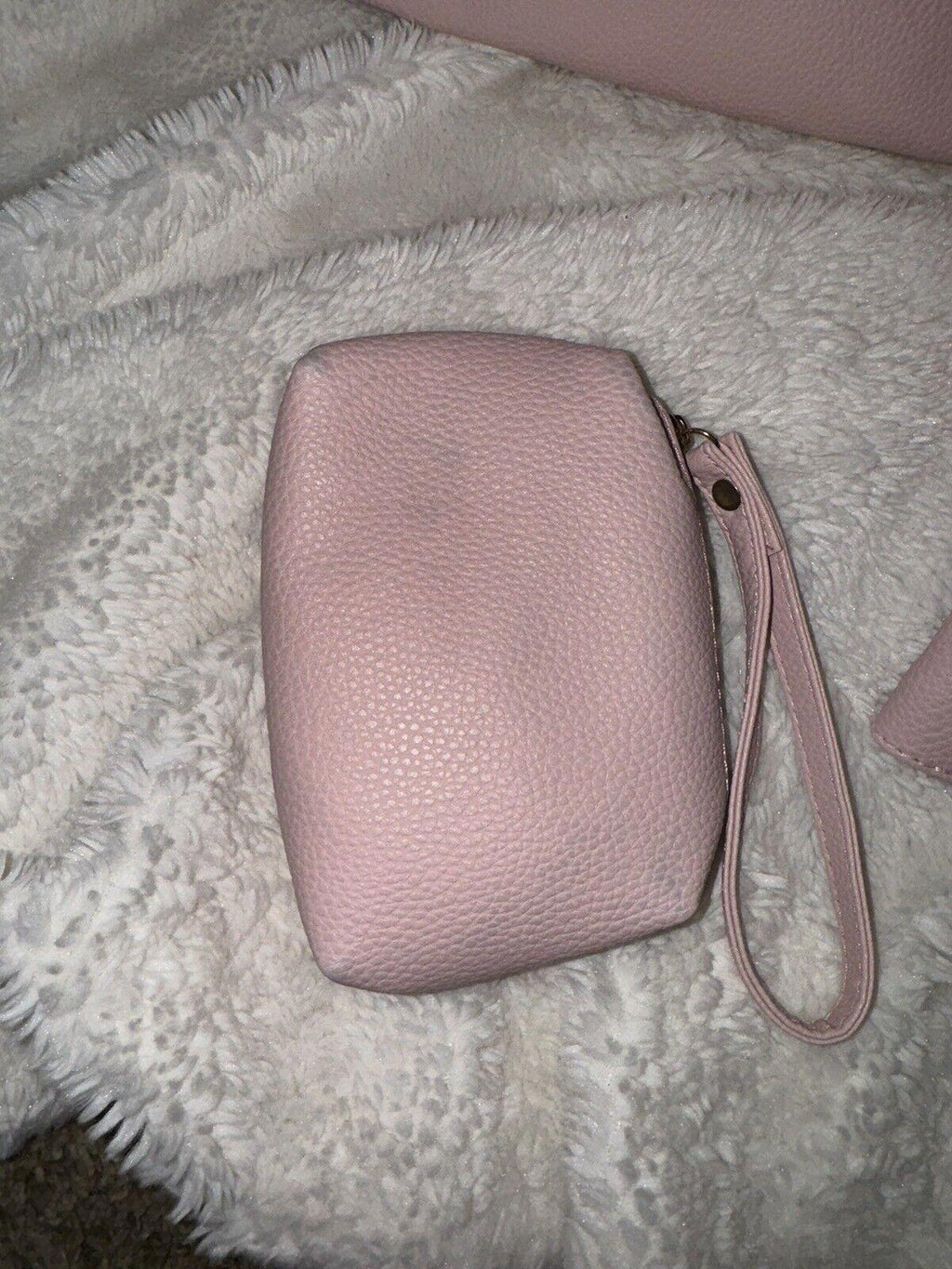 Mei & Ge pink 6-pc Set, Purse, Wallet, Makeup Bag, Clutch,