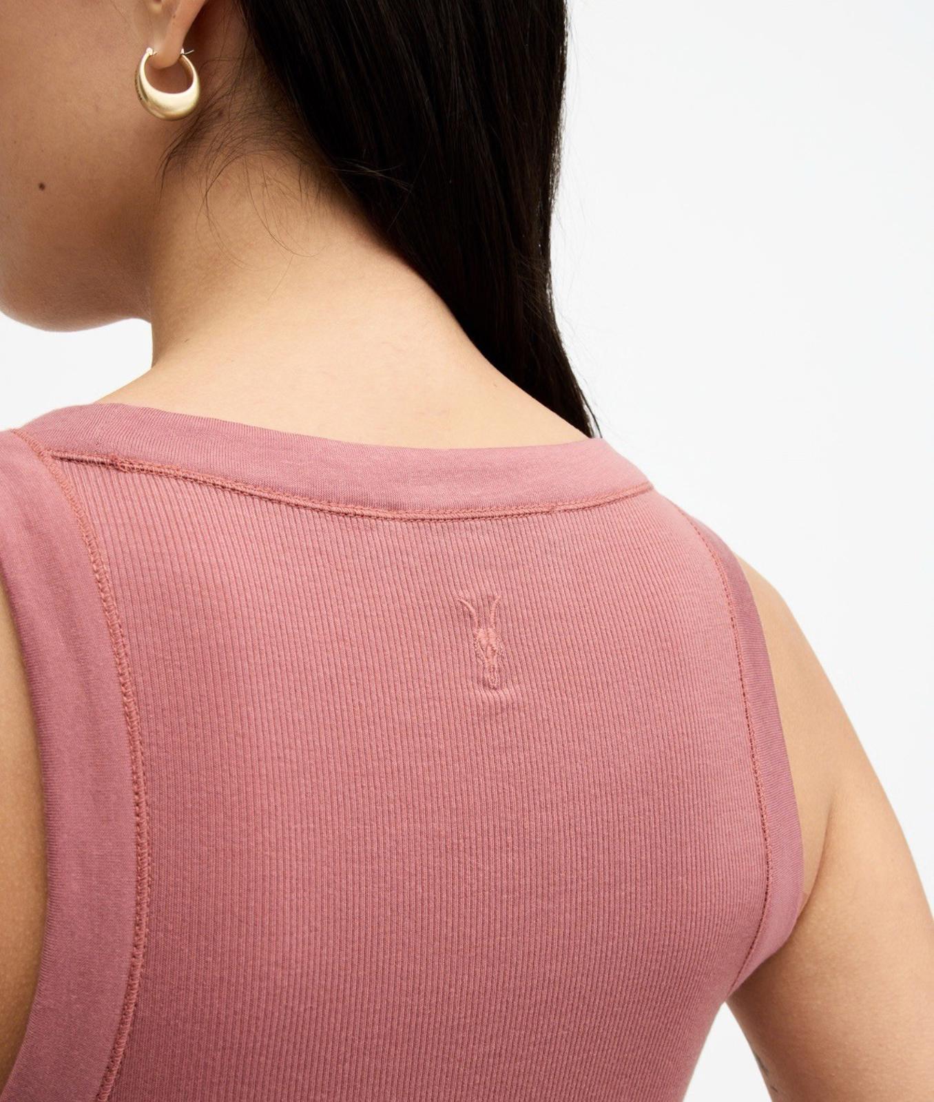 New Allsaints Rina tank top in Ash Rose Pink, US size 4 NWT SOLD OUT ONLINE!