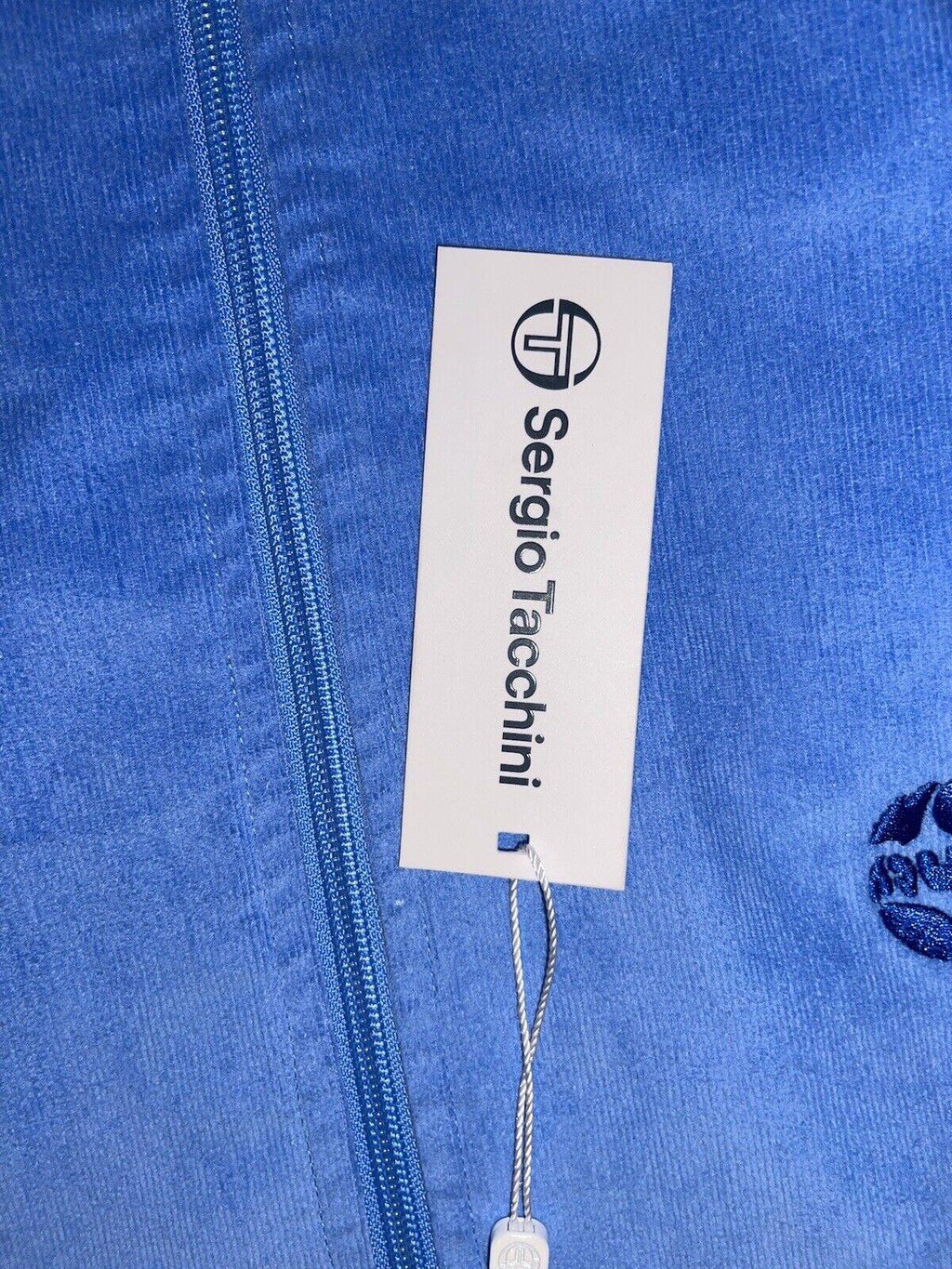 Sergio Tacchini Jacket Blue Corduroy lightweight RARE!