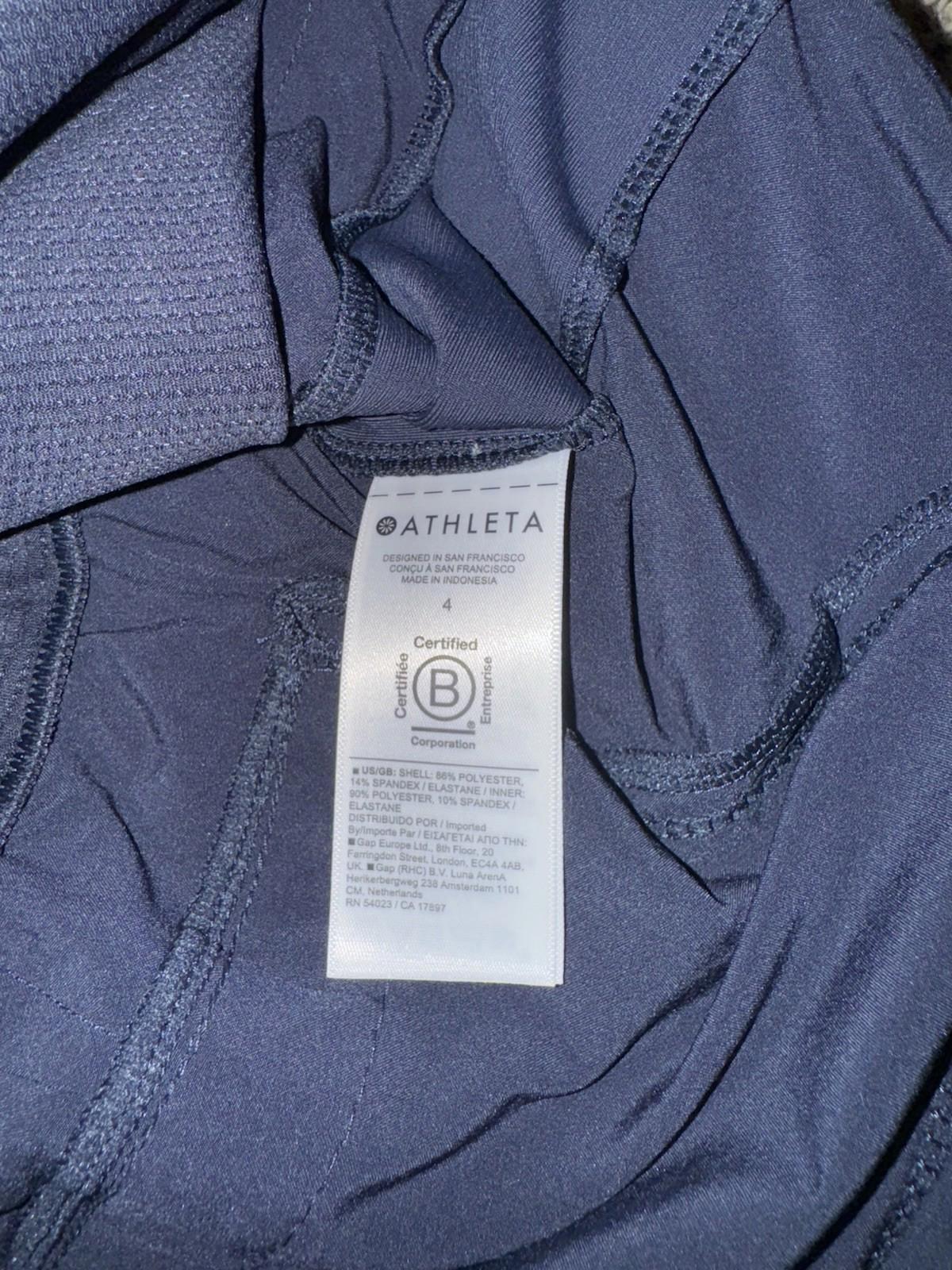 Athleta Women's BROOKLYN HEIGHTS SKORT in Navy Size 4  NEW