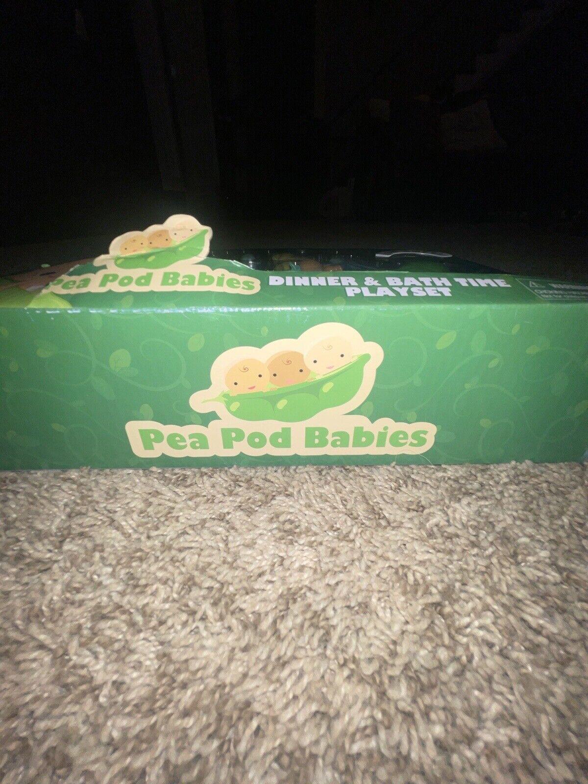 Pea Pod Babies Twenty Five Piece Dinner and Bath Time Playset - Collectible