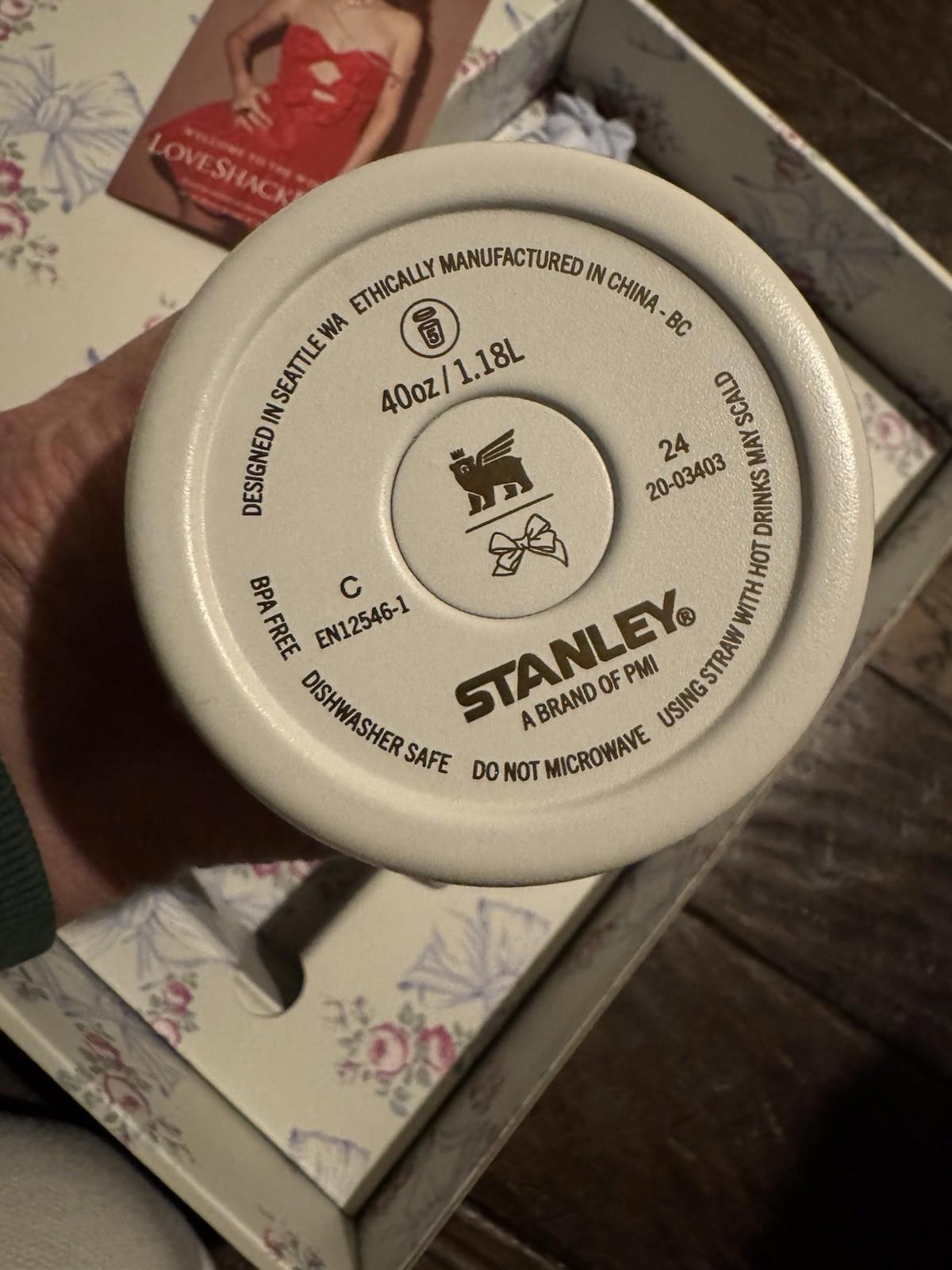 RARE The Stanley X LoveShackFancy Holiday Quencher | 40 OZ - Rosa Beaux Blue