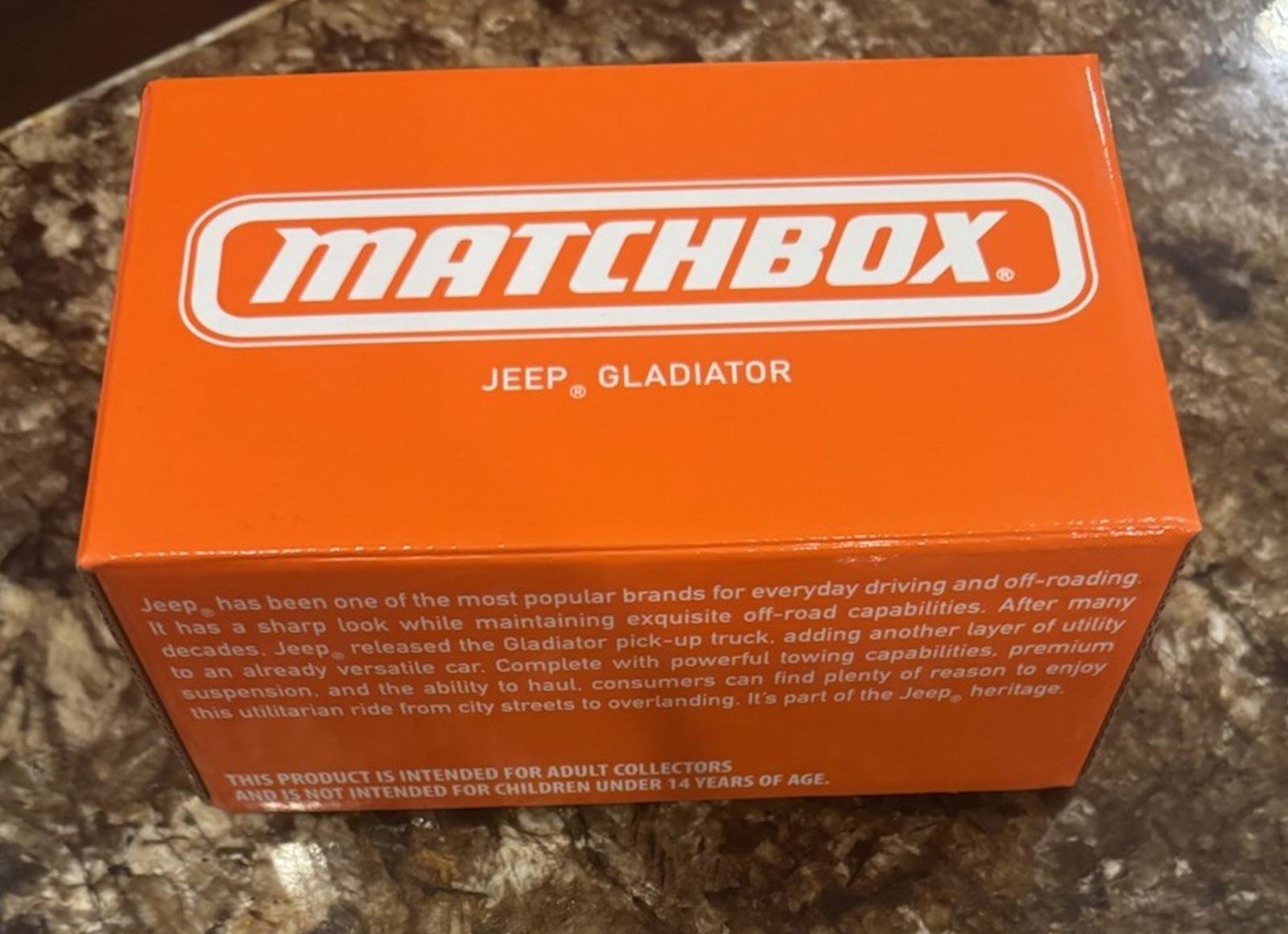 NEW! Sealed. Matchbox Collectors Jeep Gladiator Mattel Creation Exclusive