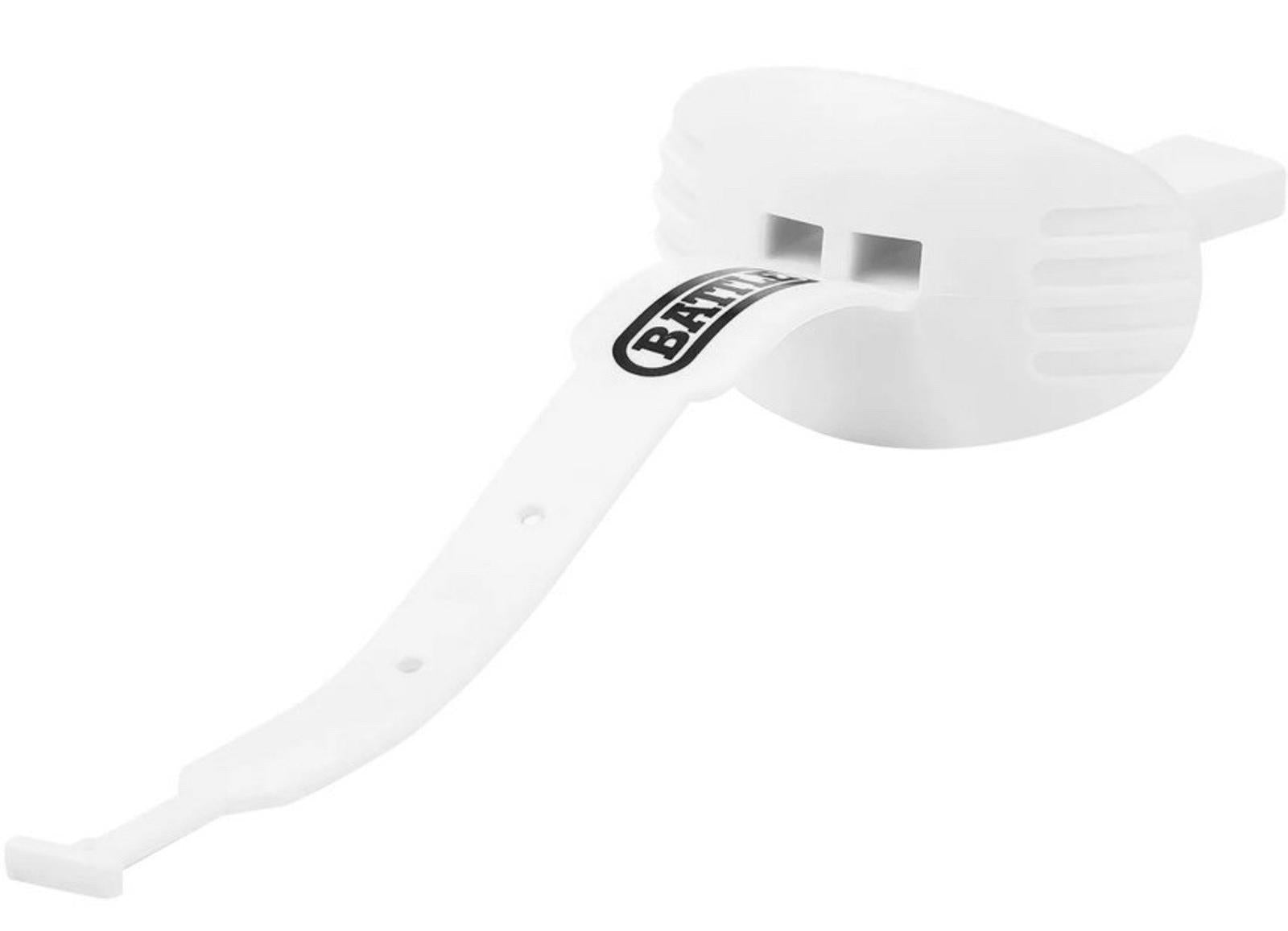 Battle Sports Speed Football Mouthguard with Connected Thick Strap WHITE NEW