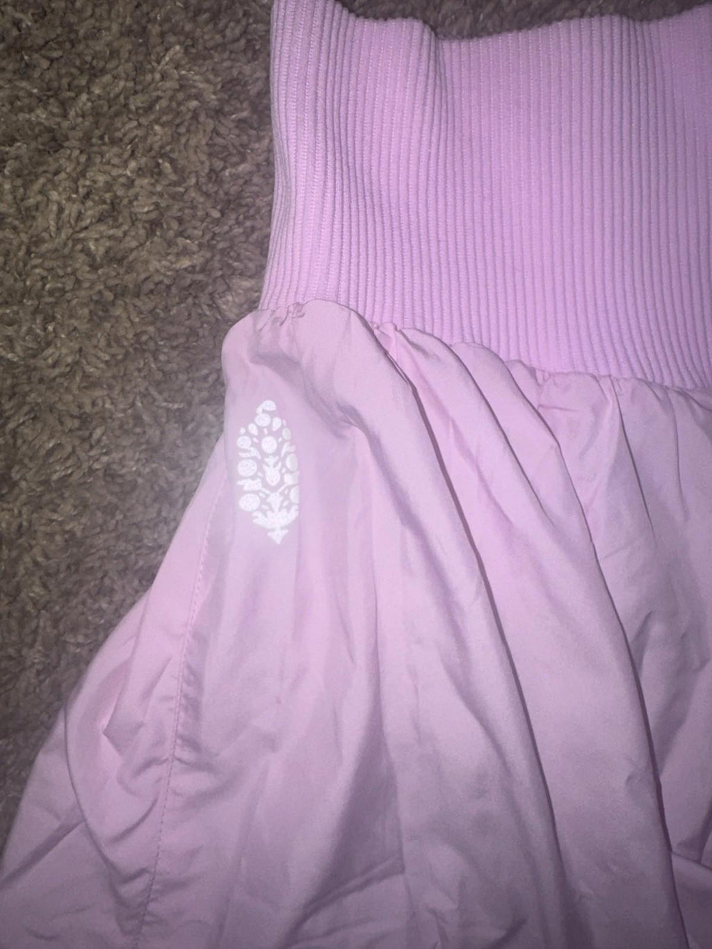 FP Movement Free People Carpe Diem Shorts Womens Size S High Waist Powder Pink