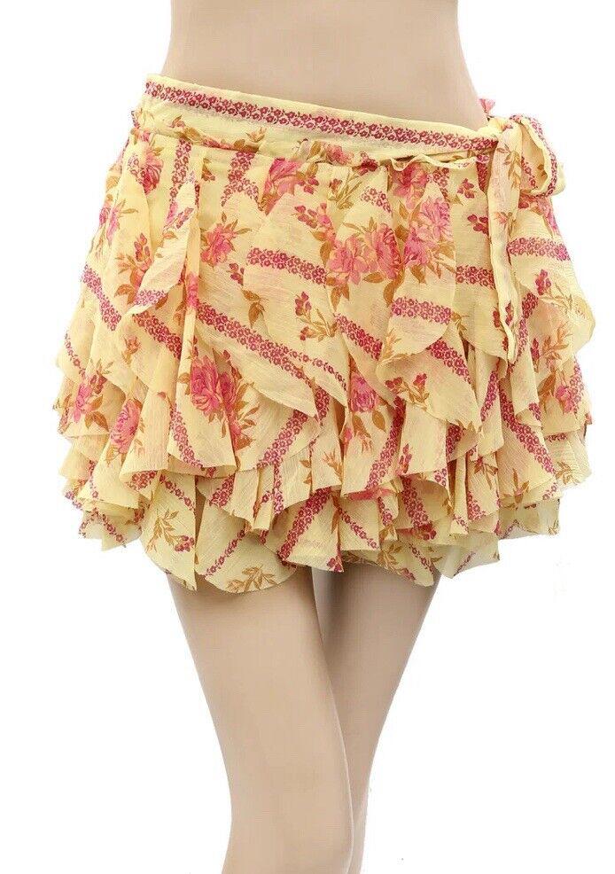 Free People Bali Made You Look Floral Mini Skort Size 6
