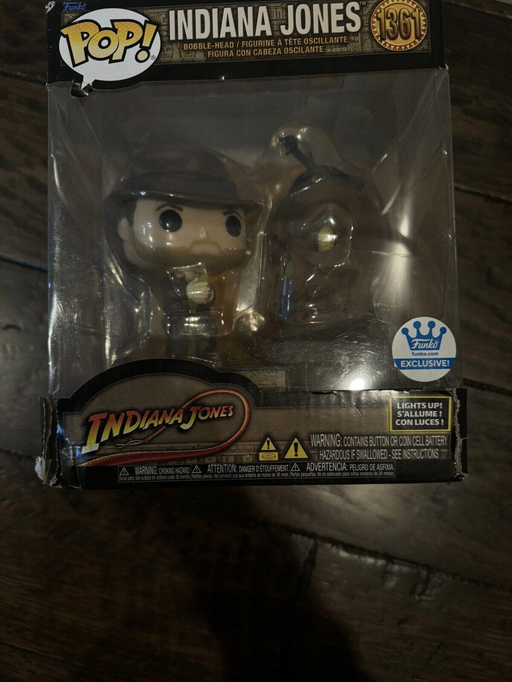 2023 POP EXCLUSIVE funko.com INDIANA JONES # 1361 TEMPLE DOOM Lights Up DELUXE